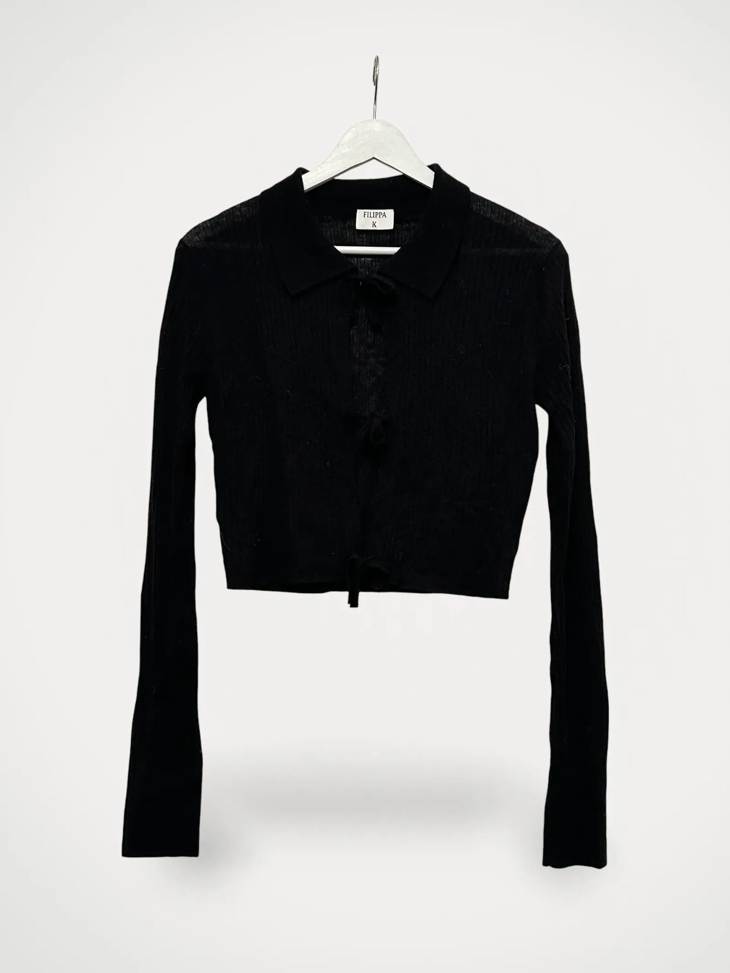 Filippa K Cropped Tie-ullkofta