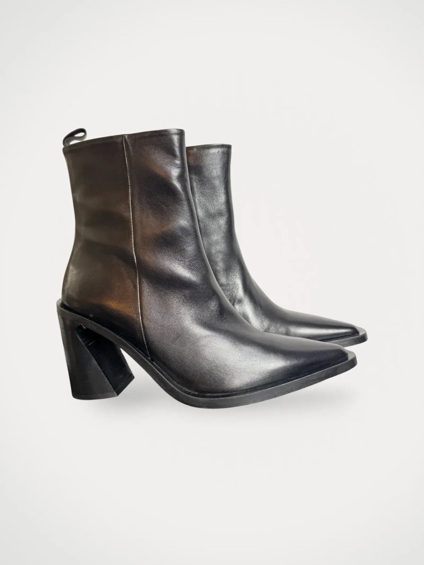 Blankens The Tora Black-skinnboots NWOT