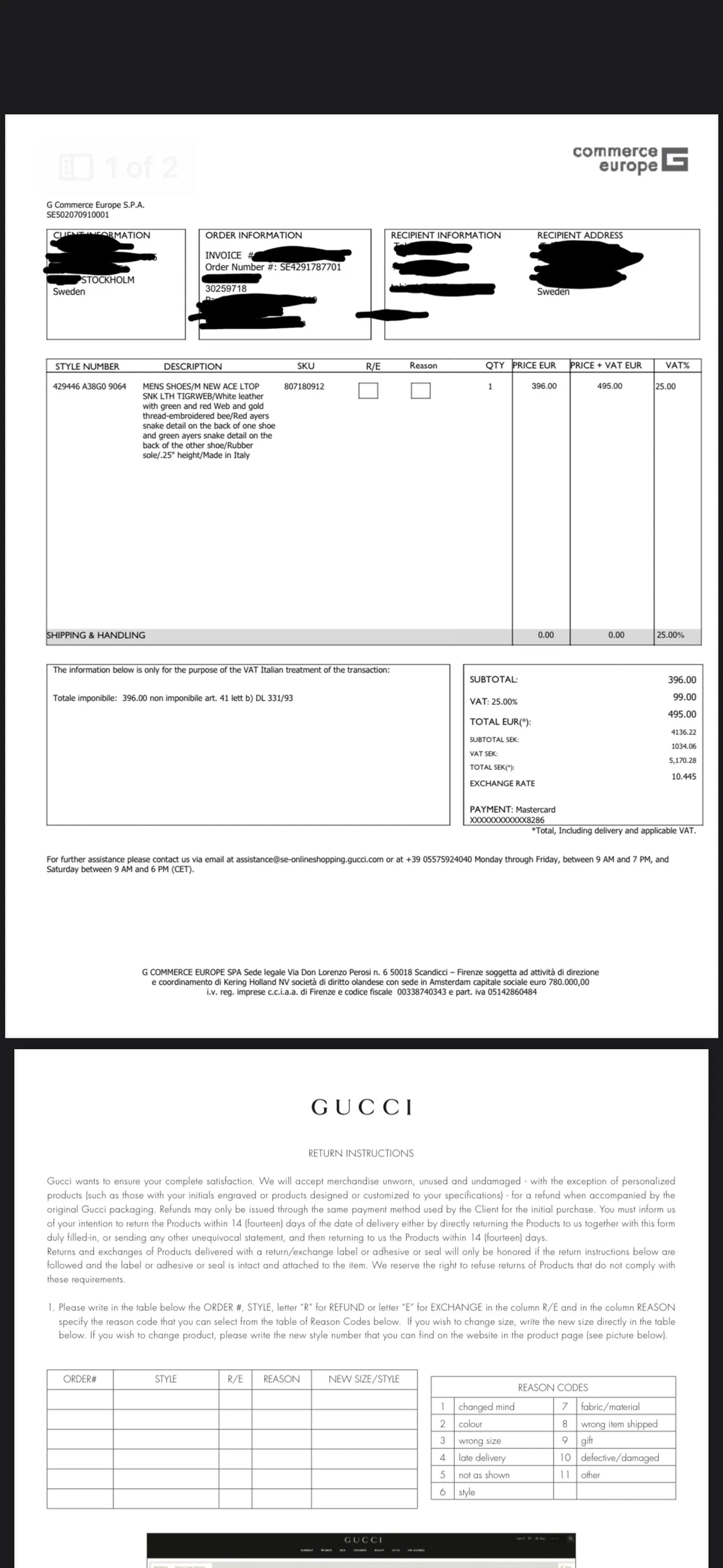 Gucci Ace Sneakers