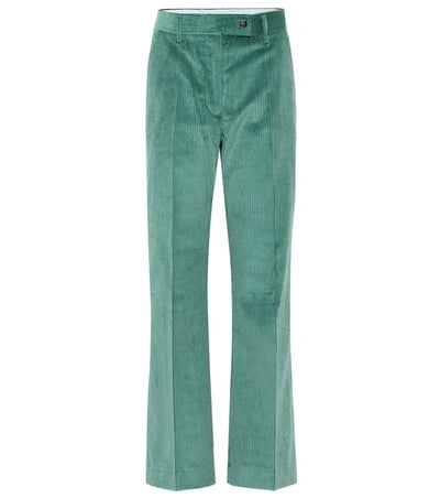 Acne Studios Flared Corduroy Dusty Green-byxor NWOT