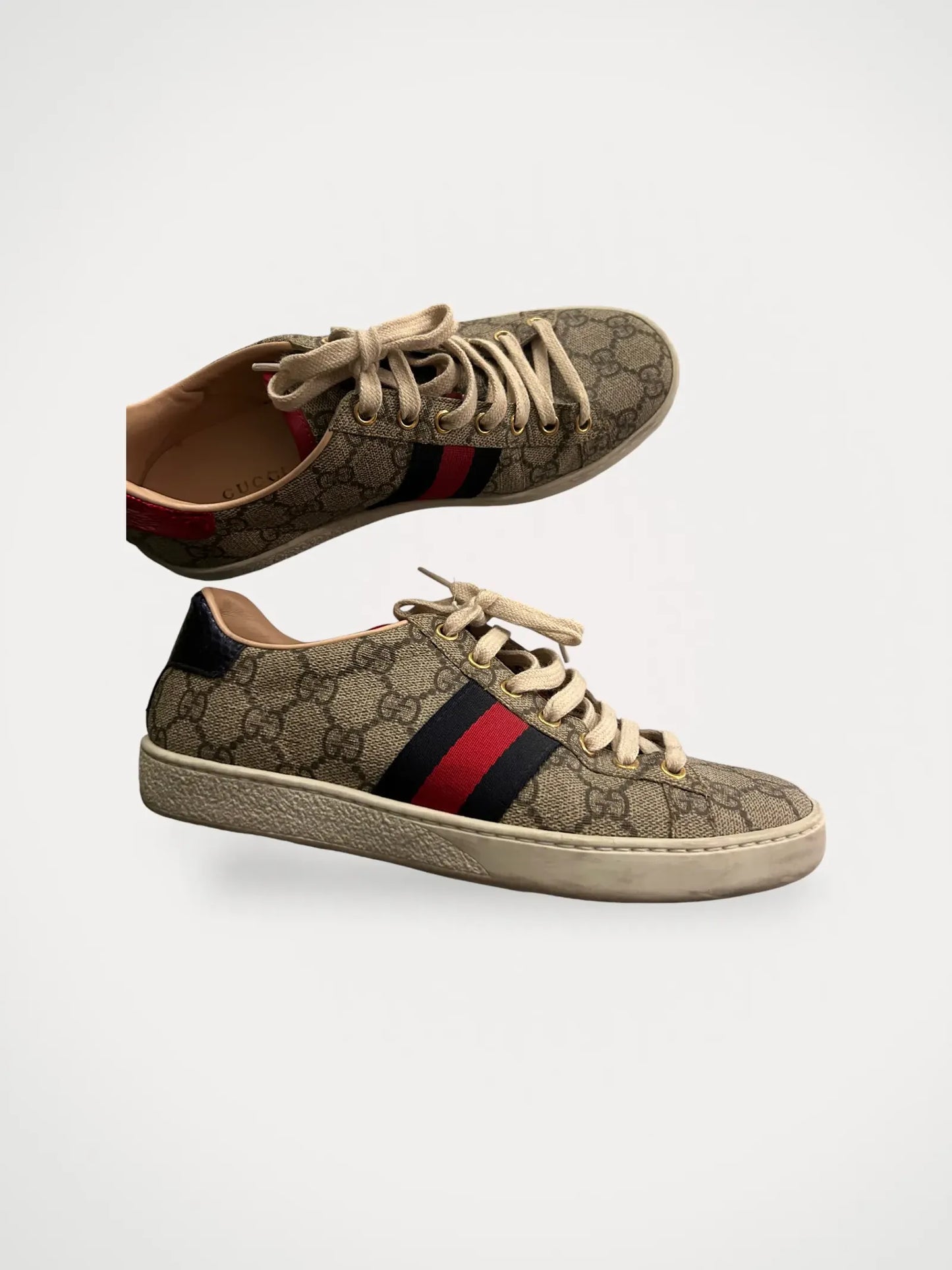 Gucci Supreme Beige/ebony Gg-sneakers