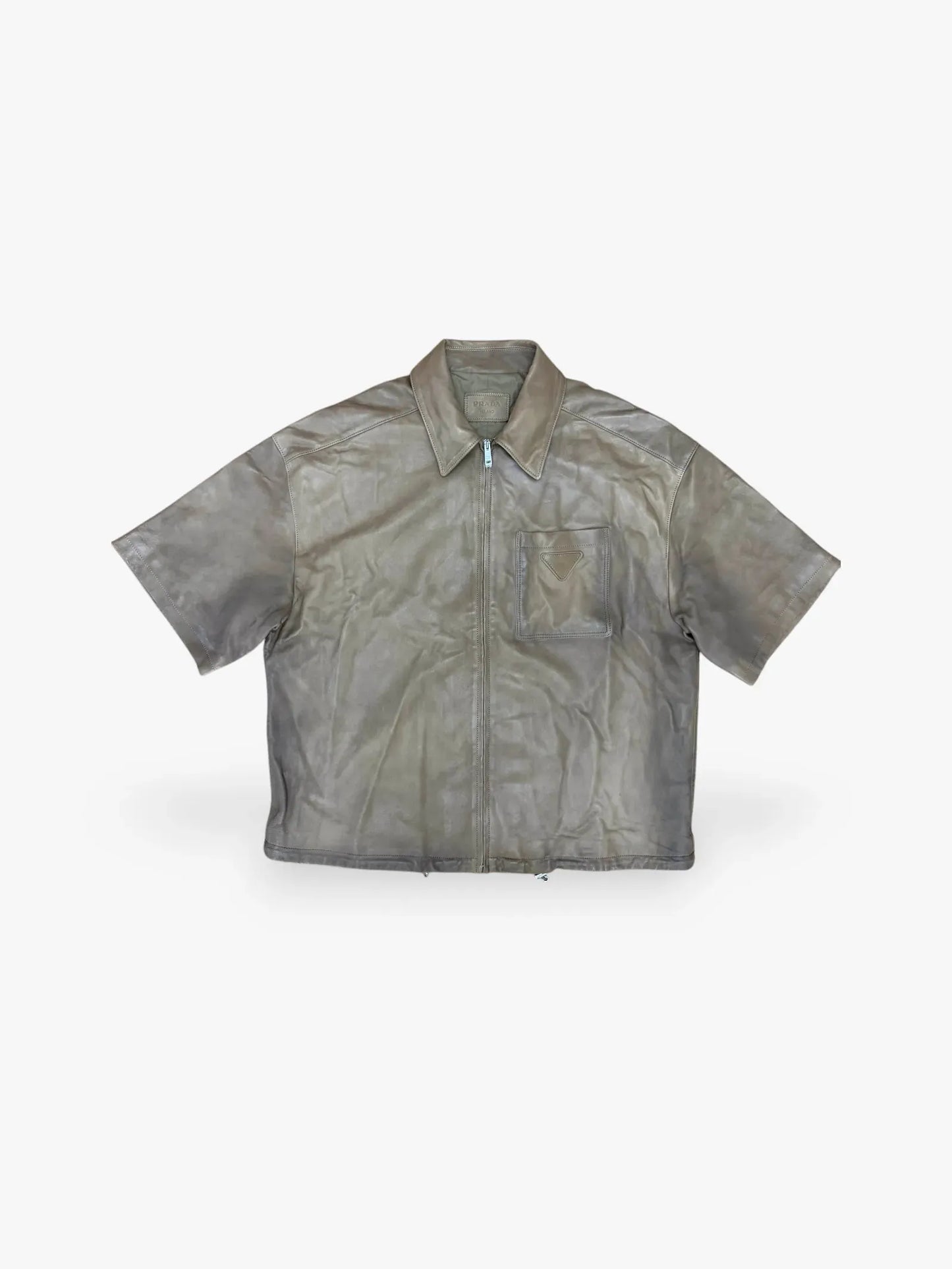 Prada Short-sleeve Nappa Shirt