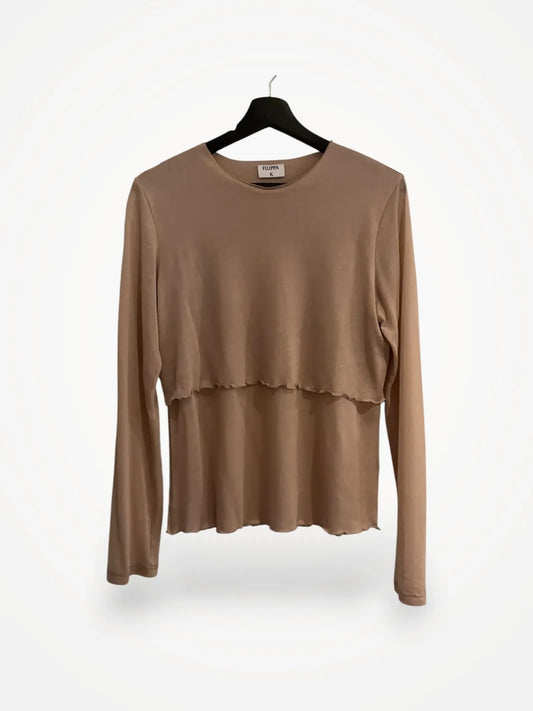 Filippa K Vet Ej. Skir Med Dubbla Lager Sweater