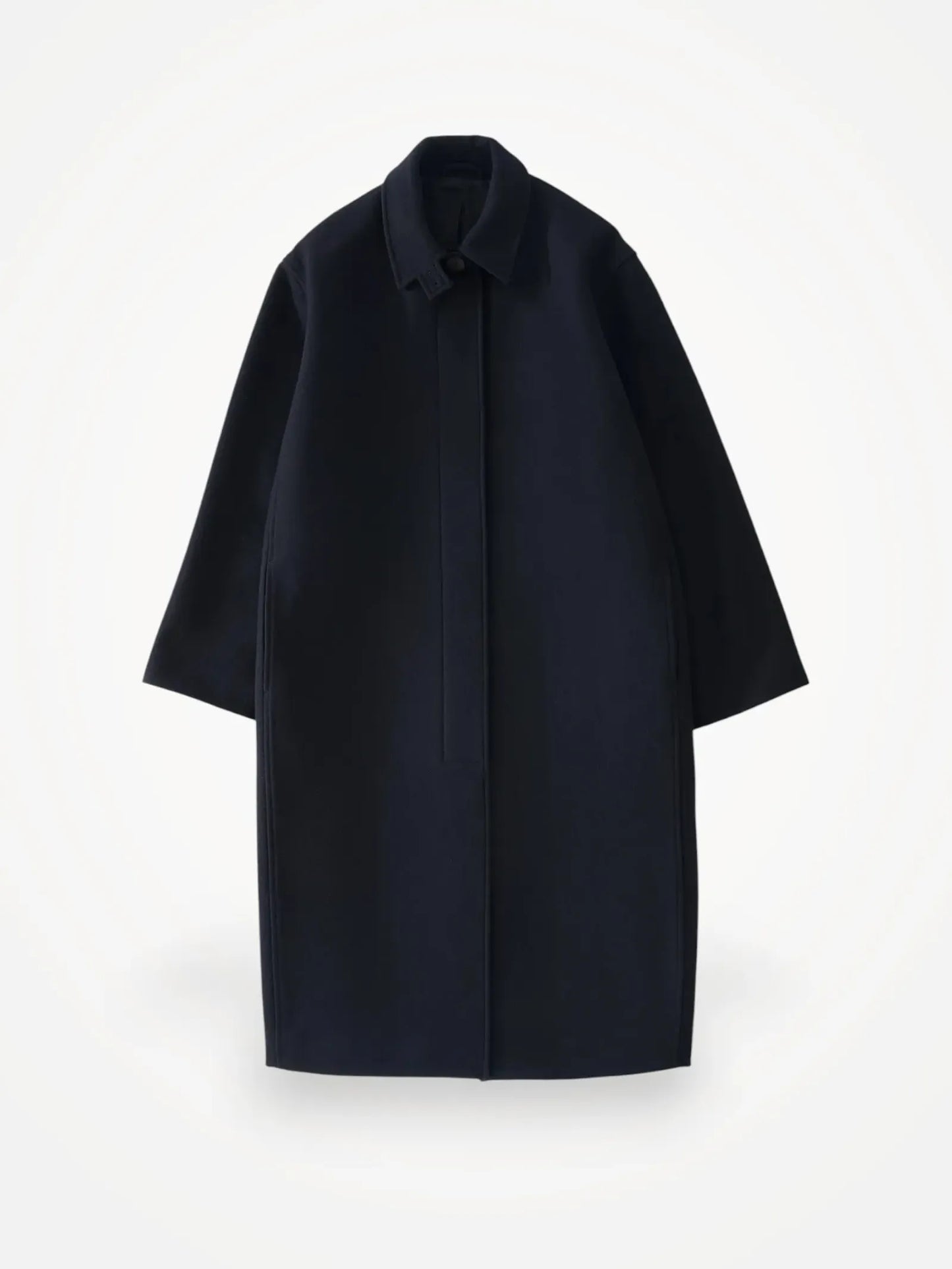Studio Nicholson Ria In Dark Navy Coat