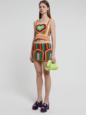 Andersson Bell Love Riri Crochet Heart Top