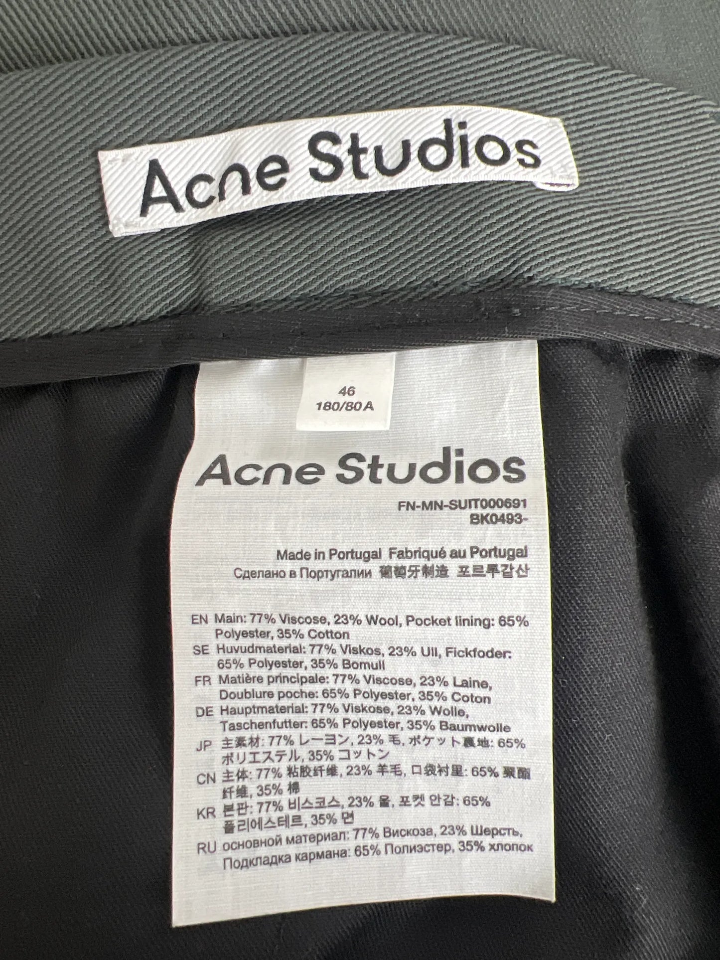 Acne Studios-kostymbyxor