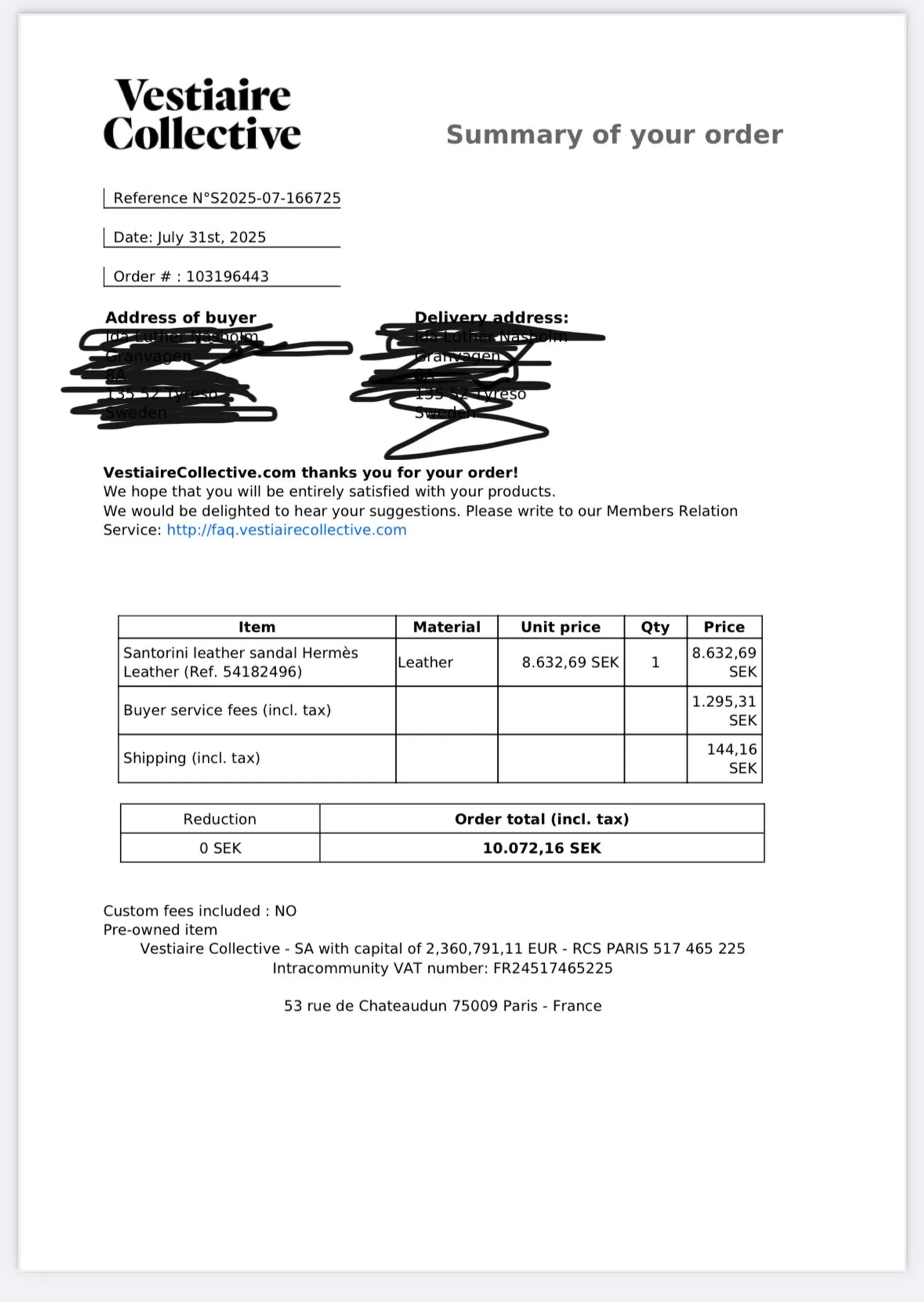 Hermès Santorini Sandals