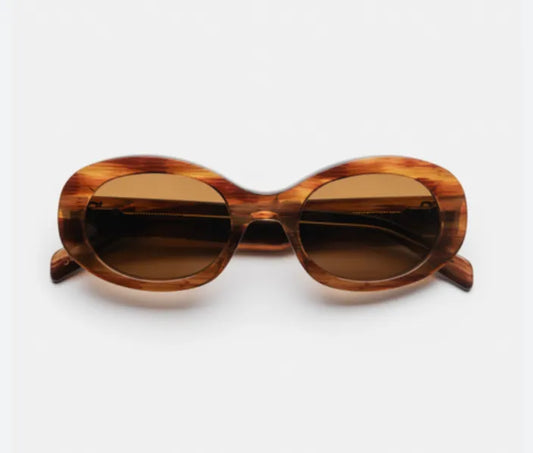 Séfr Orbit Sunglasses Brown Acetate-solglasögon