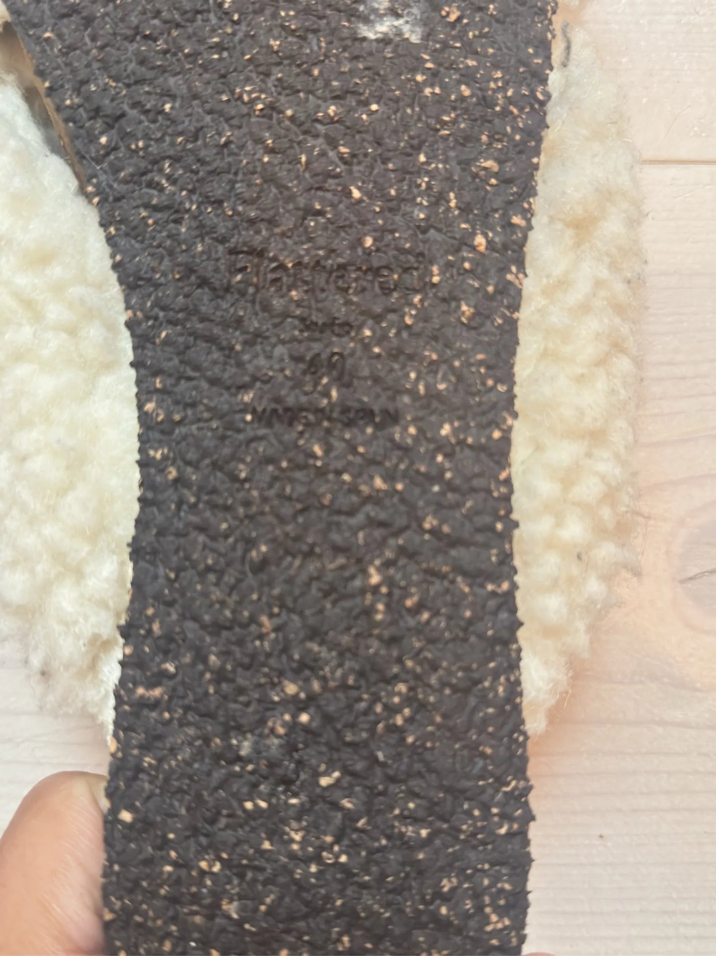 Flattered Lou Teddy Creme Sandals