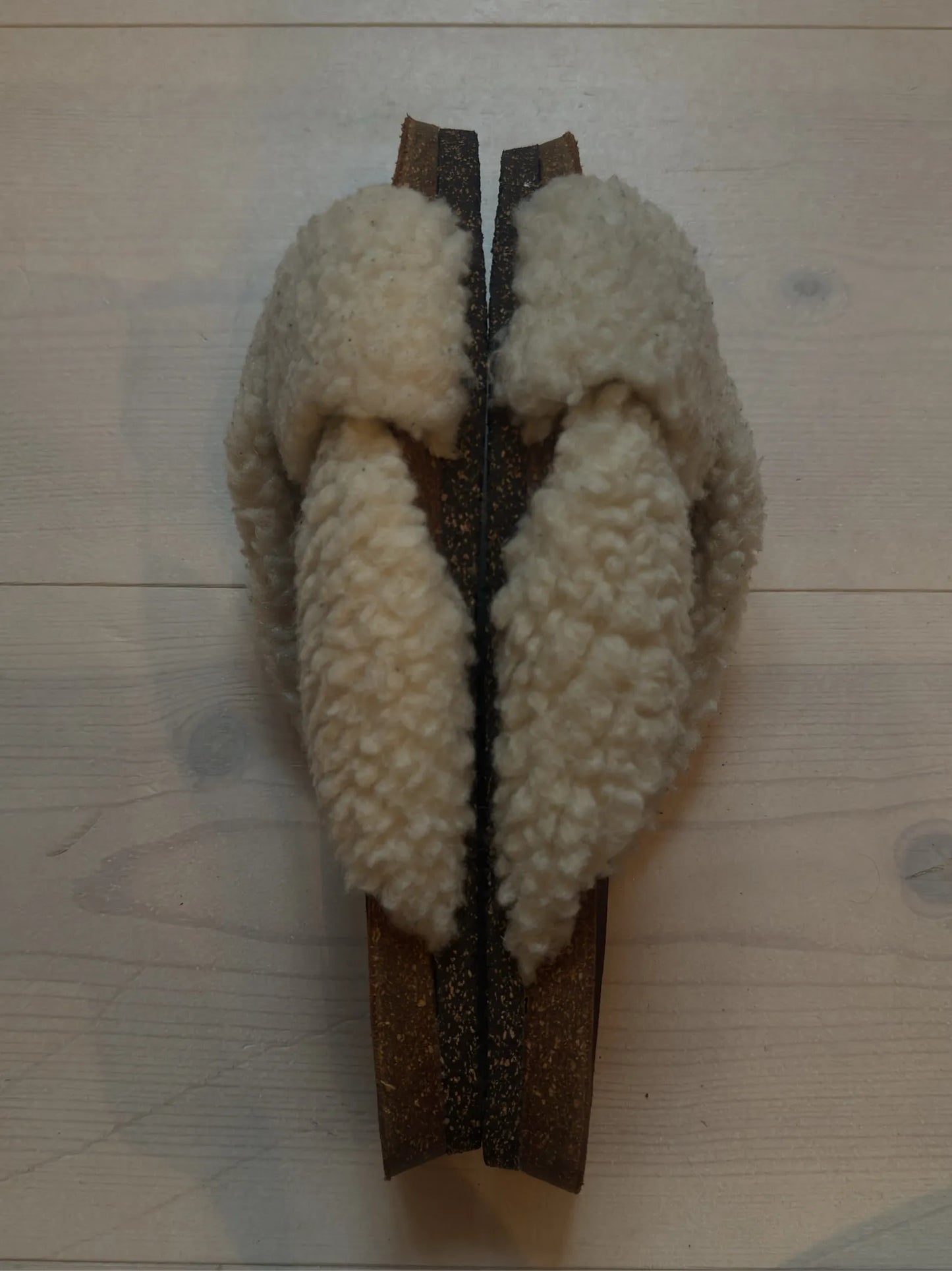 Flattered Lou Teddy Creme Sandals