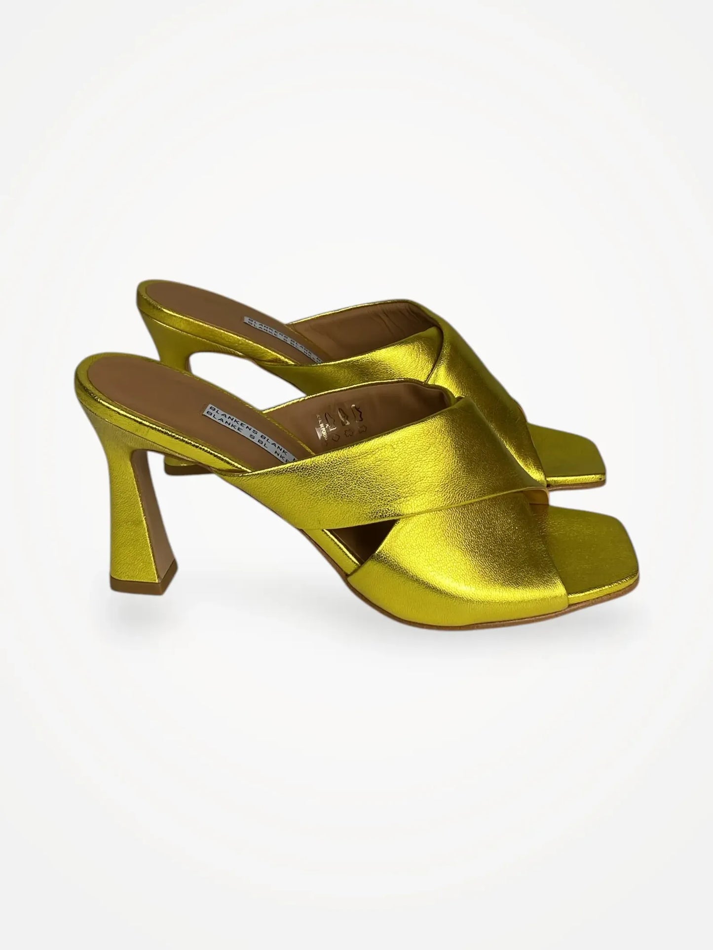 Blankens The Lily Chartreuse Heels