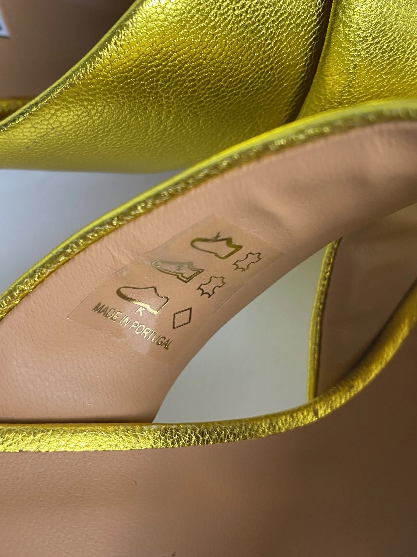 Blankens The Lily Chartreuse Heels