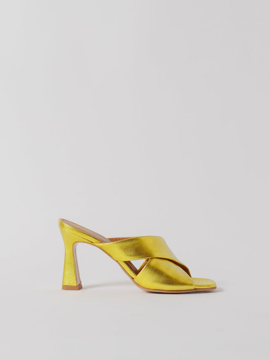Blankens The Lily Chartreuse Heels