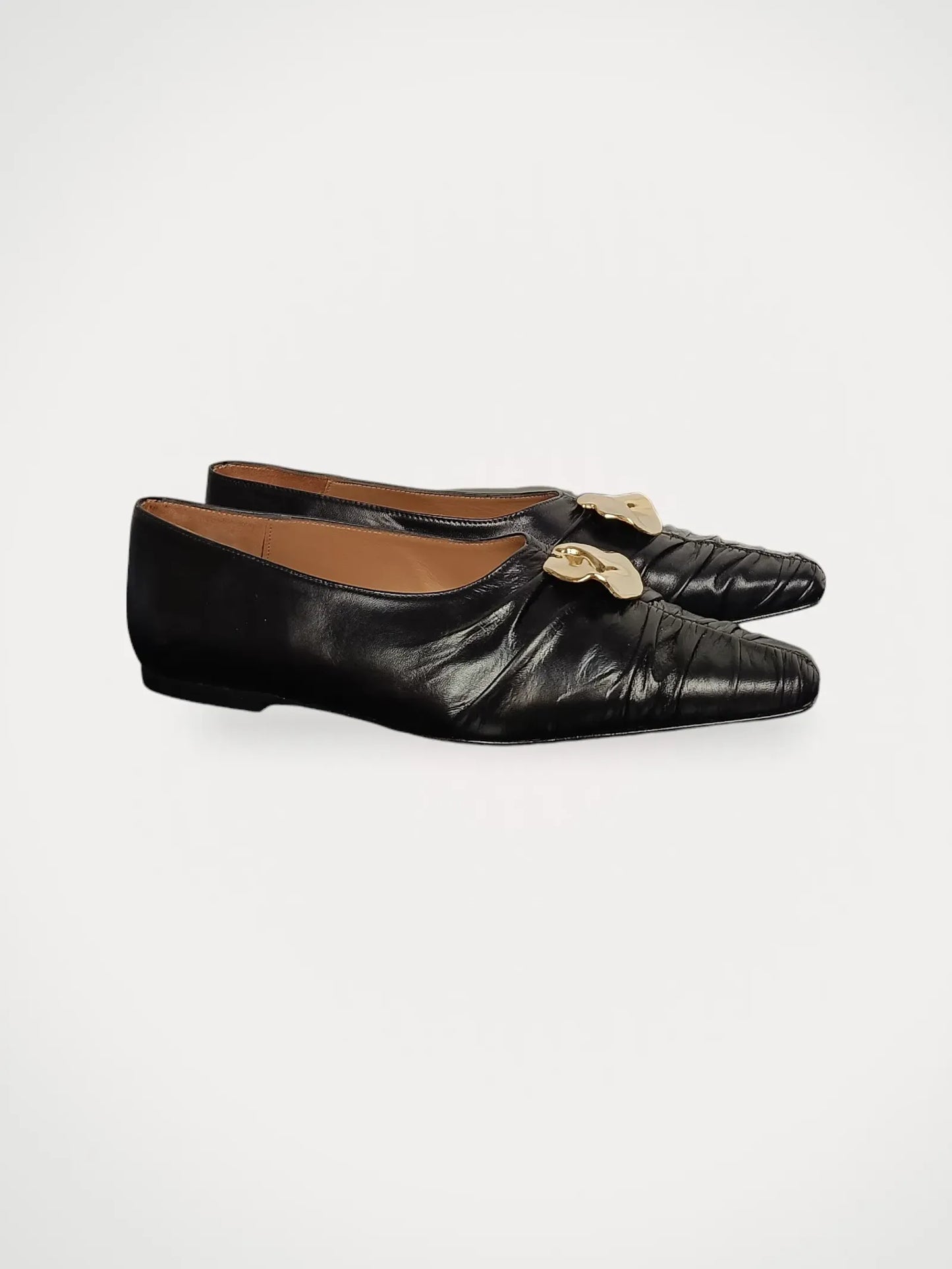 Flattered Florence Black Ballet flats