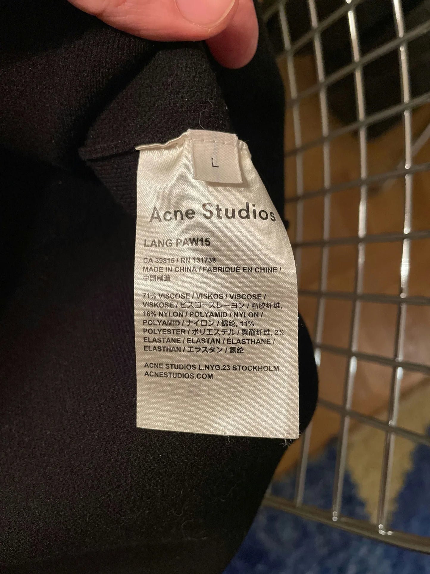 Acne Studios Lang Paw15-tröja