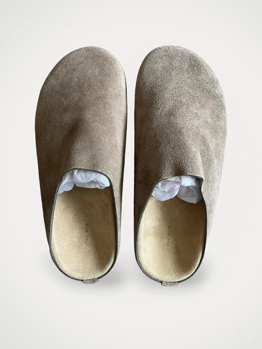 The Row Hugo Suede Slides-skinnsandaler NWOT