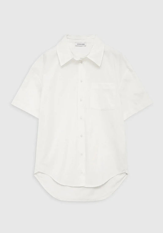 Anine Bing CHRISTINE SHIRT WHITE-skjorta