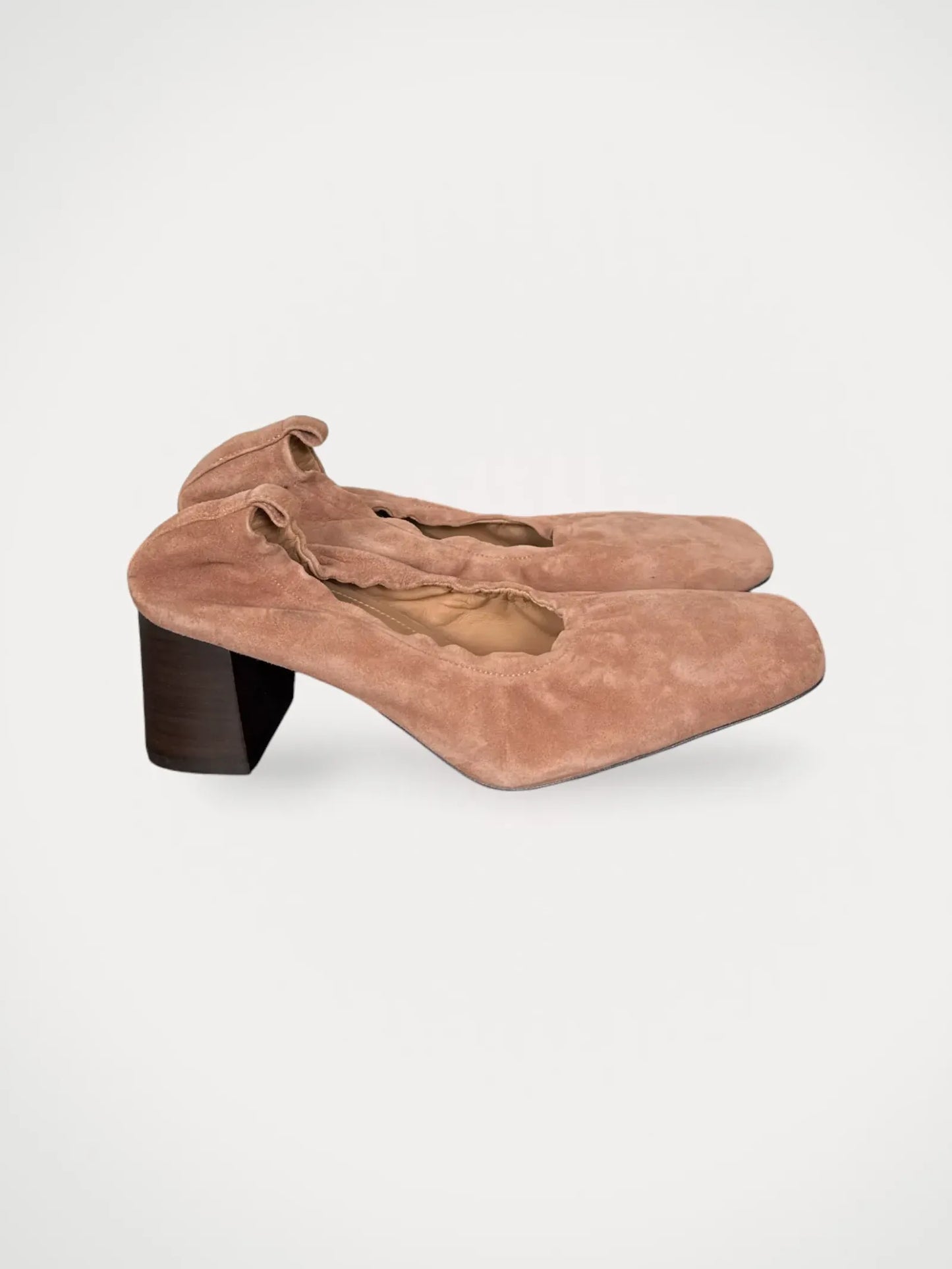 Flattered Ellie Pink Suede-klackar