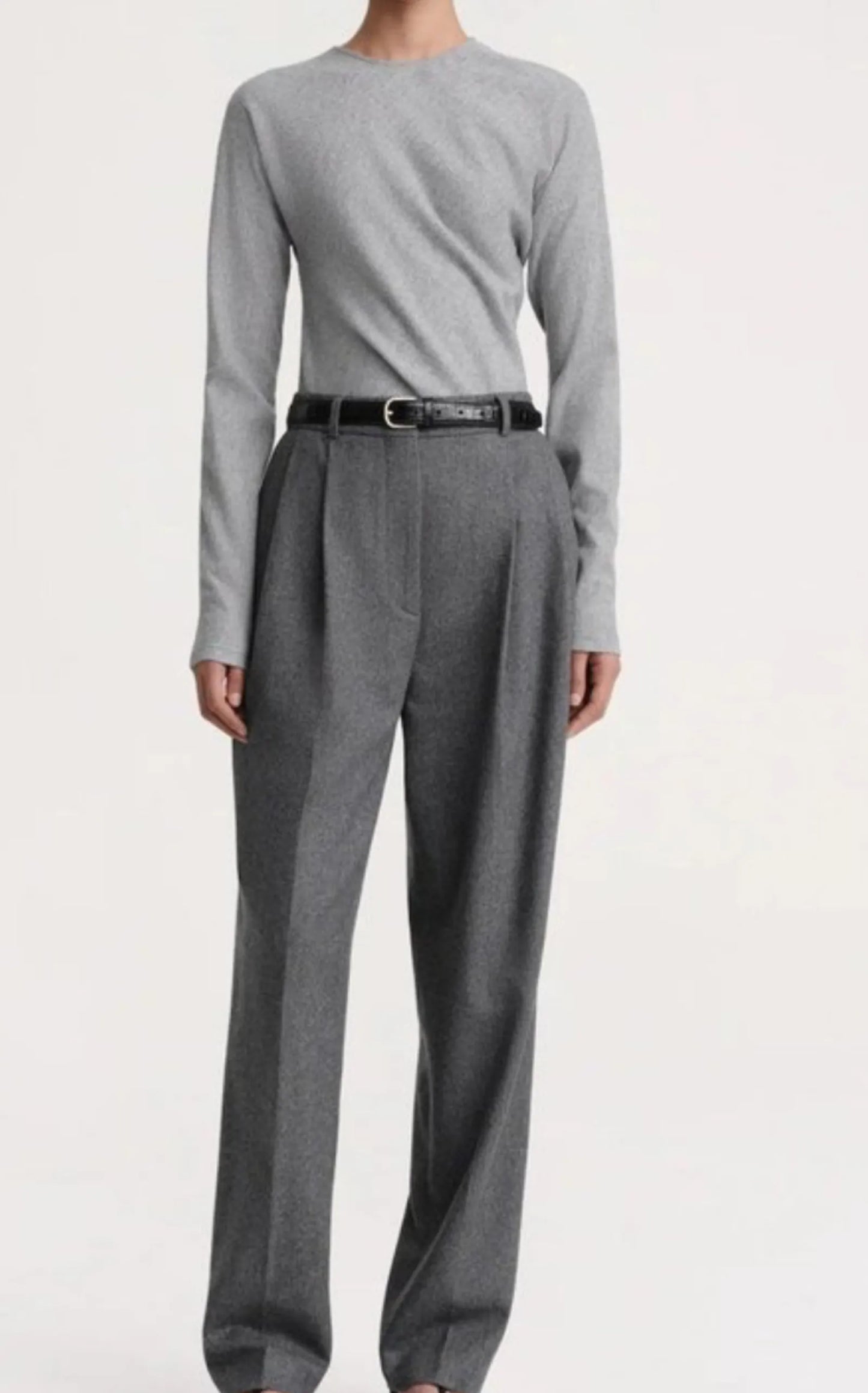 Toteme Double-pleat Tailored Suit Trousers
