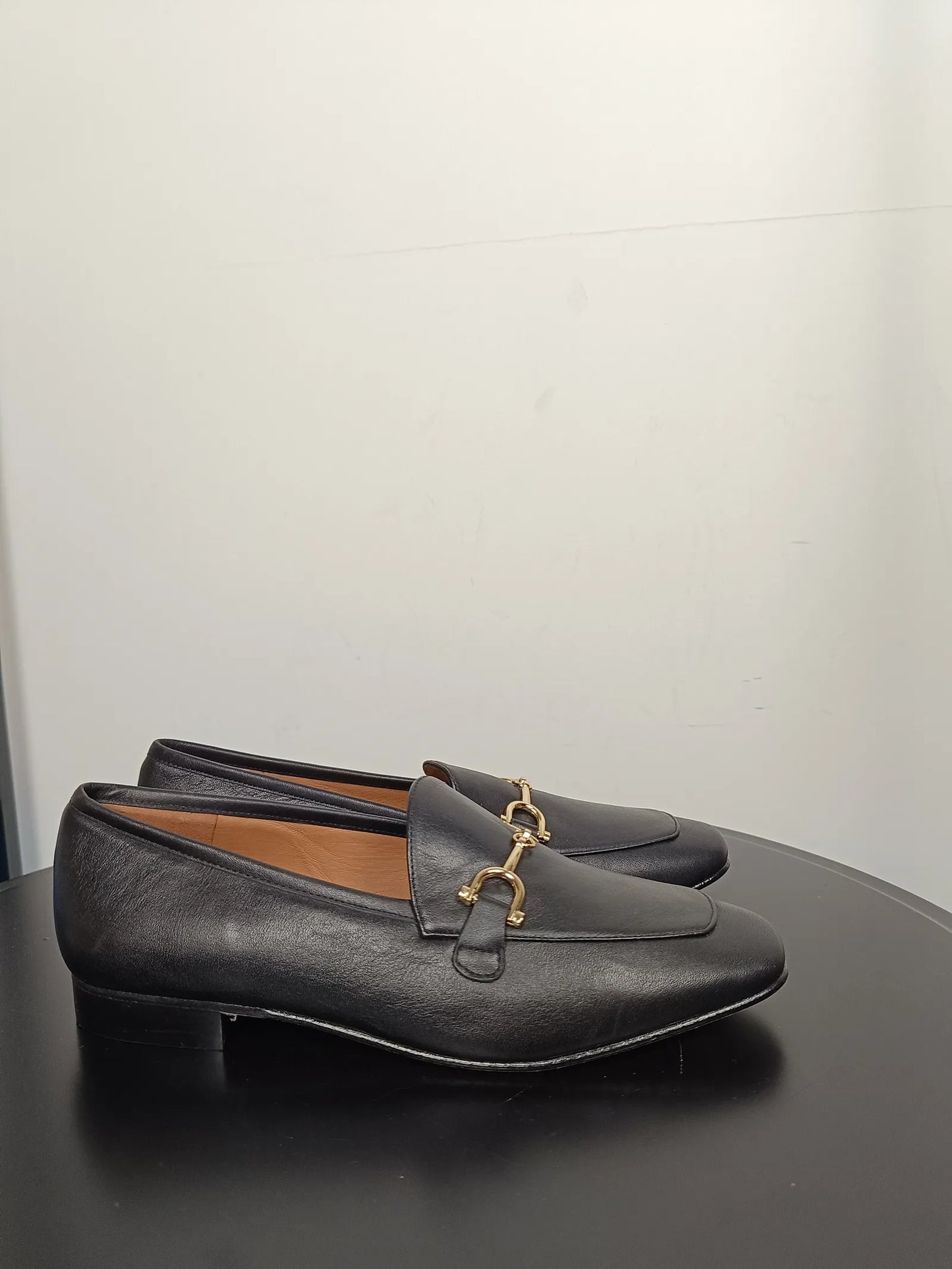 Flattered Valerie Leather Black-skinnloafers NWOT