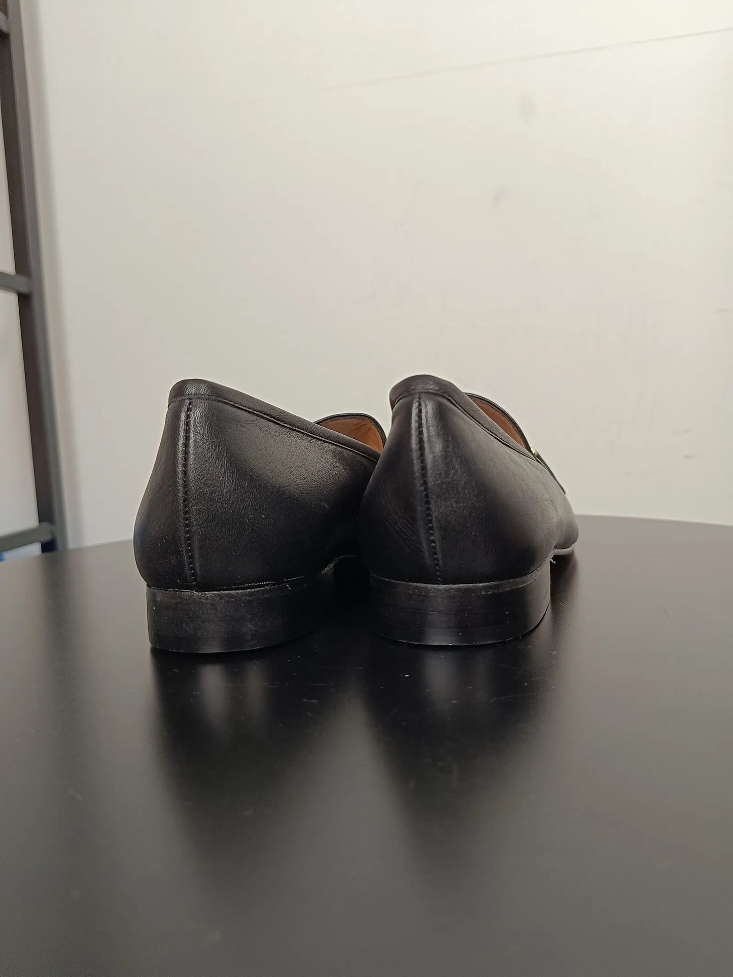 Flattered Valerie Leather Black-skinnloafers NWOT