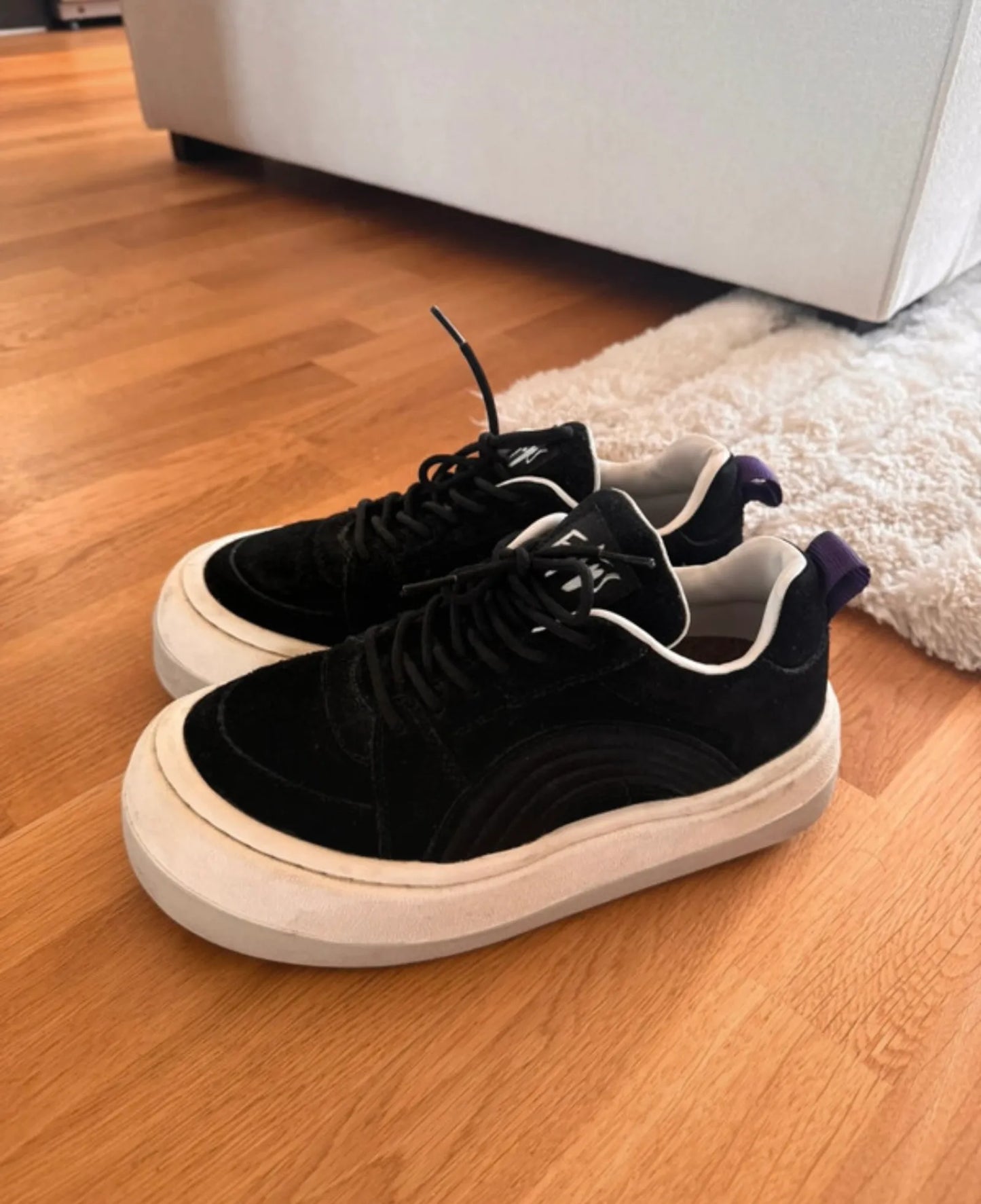 Eytys Sonic Suede Black-sneakers