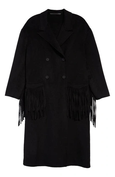 All Saints Freya Fringe-detail Wool-blend-ullkappa