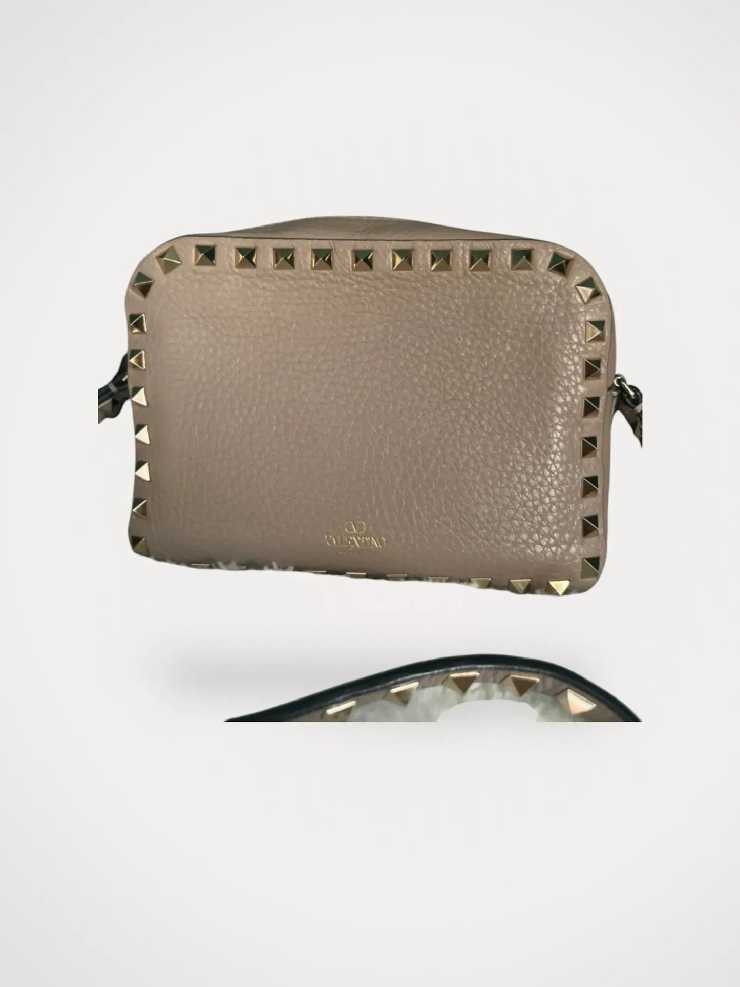 Valentino Small Rockstud Grainy Leather Shoulder bag