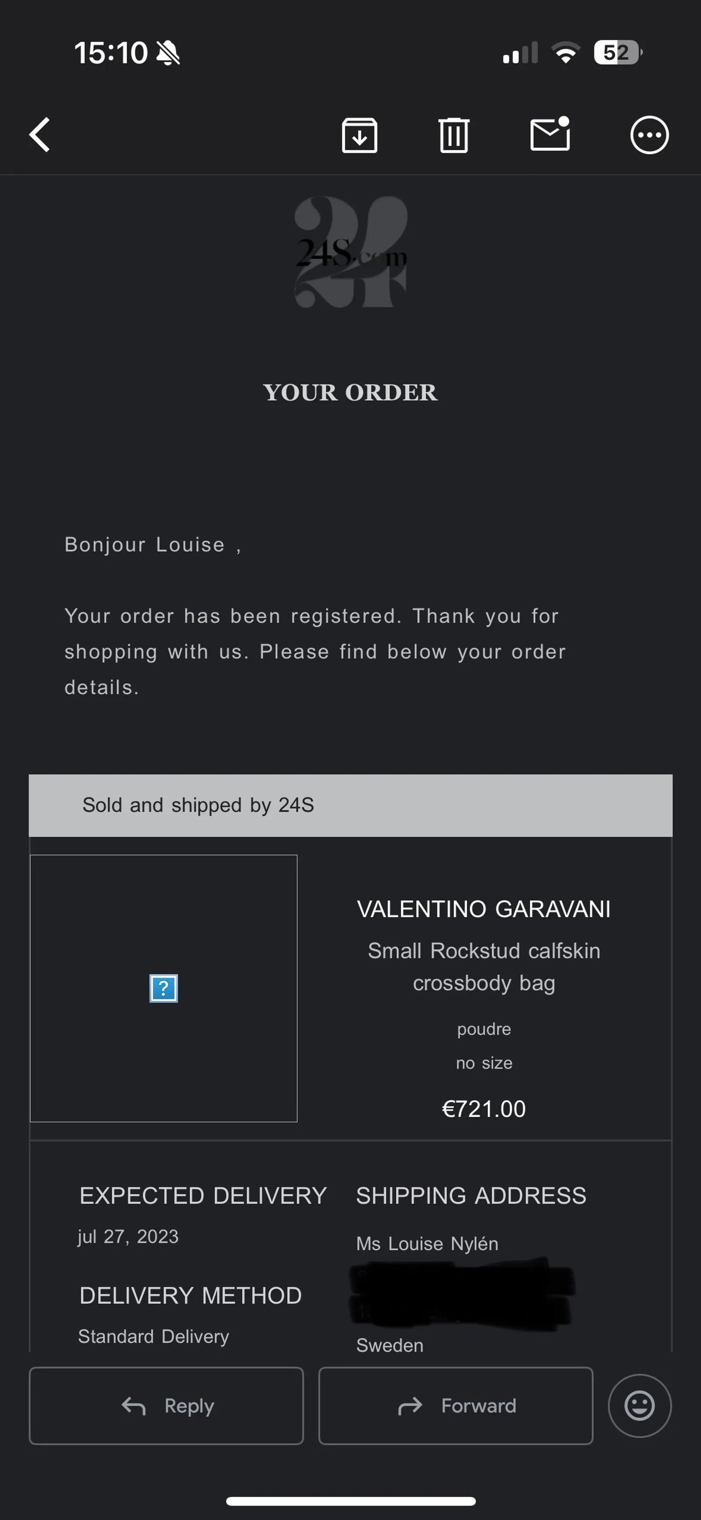 Valentino Small Rockstud Grainy Leather Shoulder bag