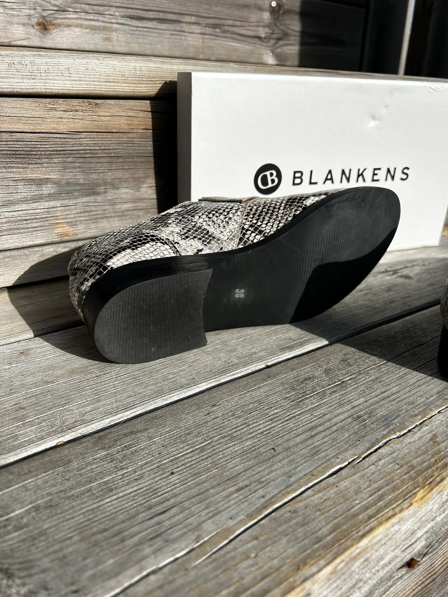 Blankens-skinnloafers NWT