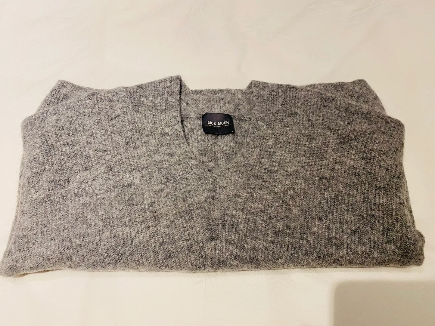 Mos Mosh Mmthora V- Knit - Stickat-ulltröja NWOT