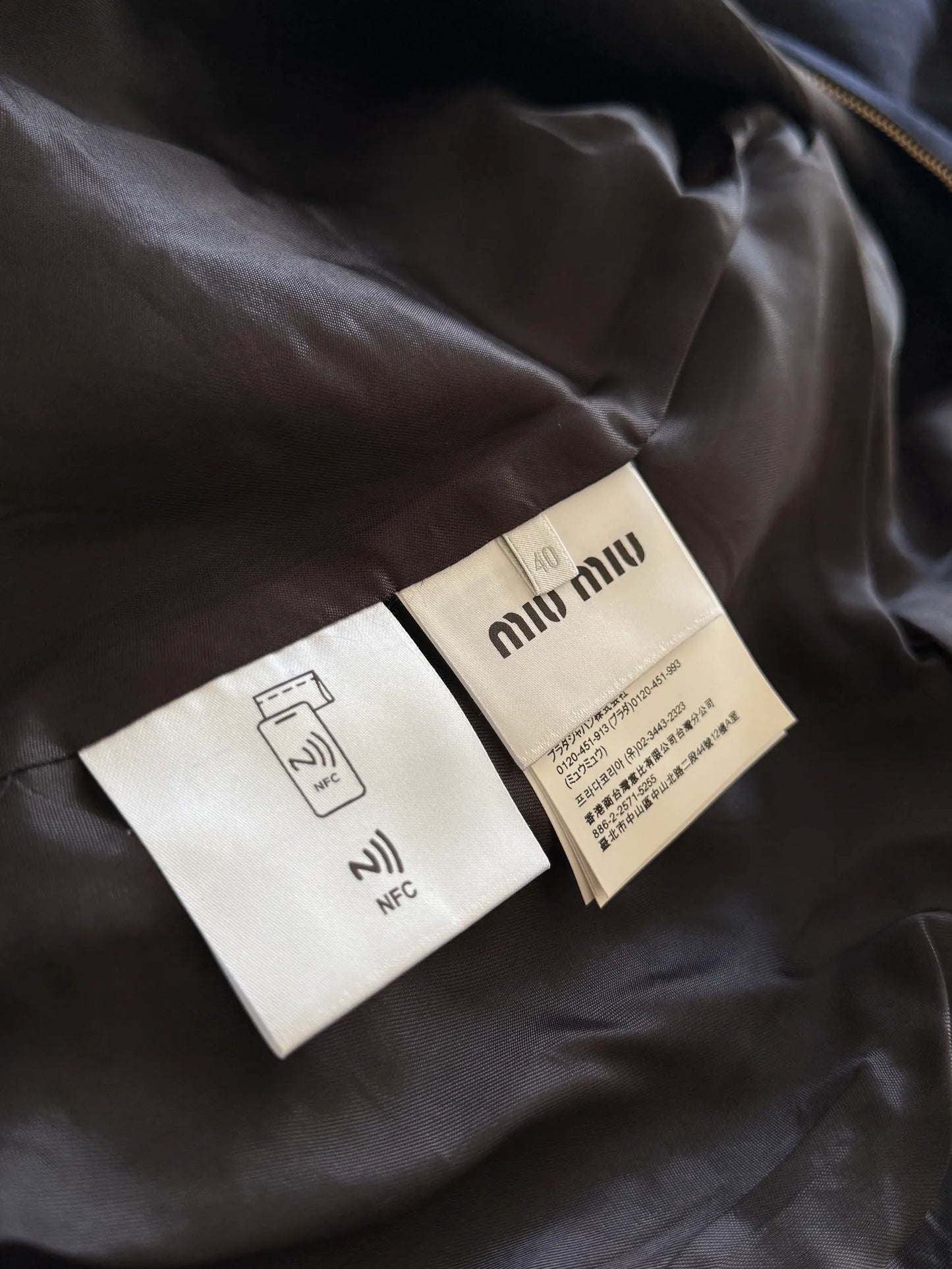 Miu Miu Logo Wool Jacket