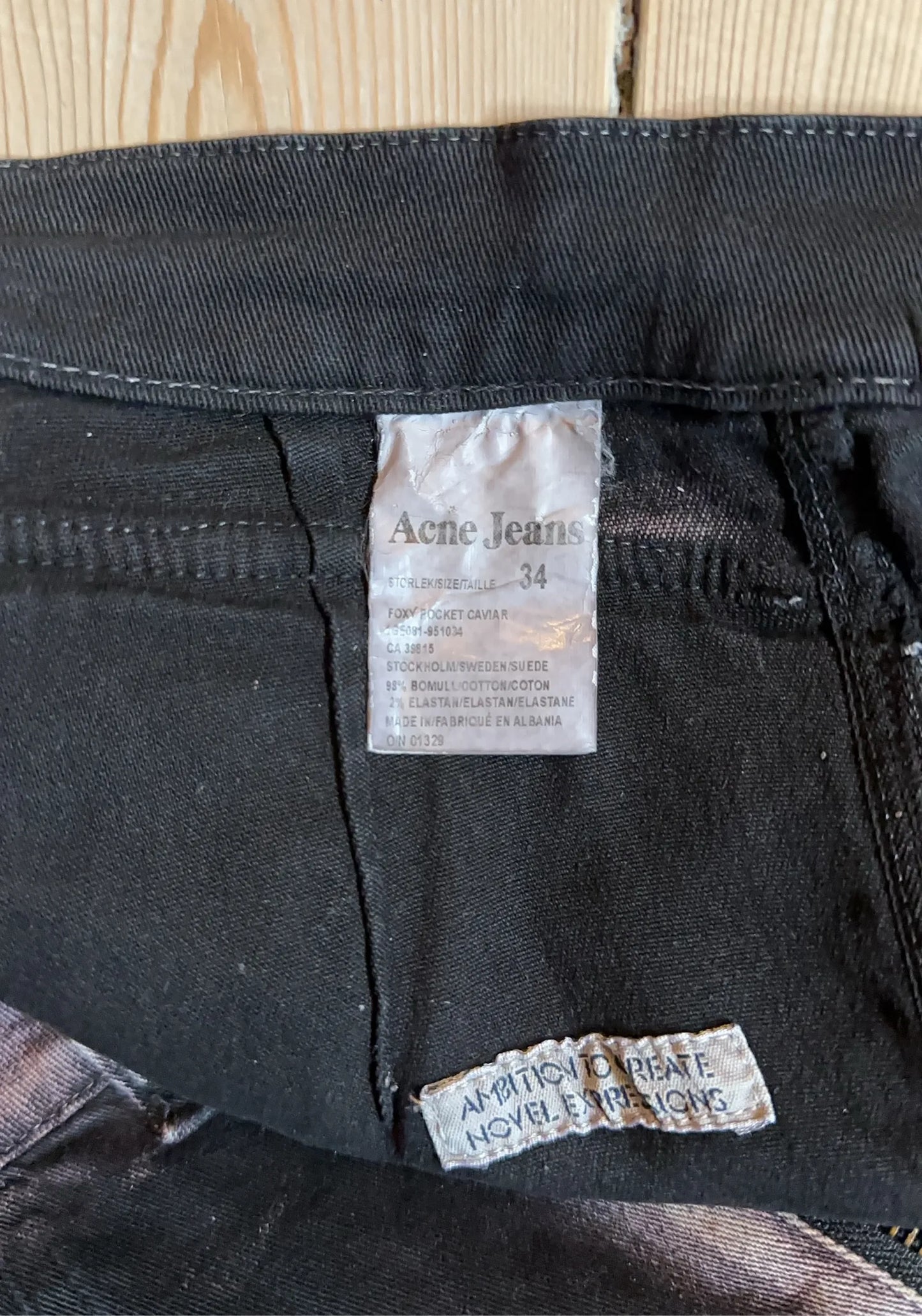 Acne Studios Foxy Pocket Caviar Jeans