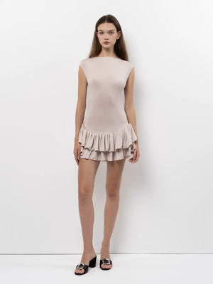 Ballerina In Cream Dress