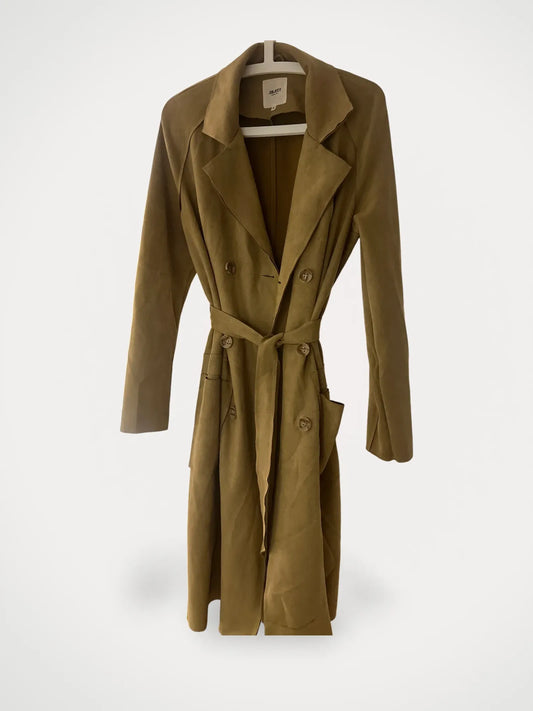 .OBJECT Objhannah Faux Suede 86-trenchcoat