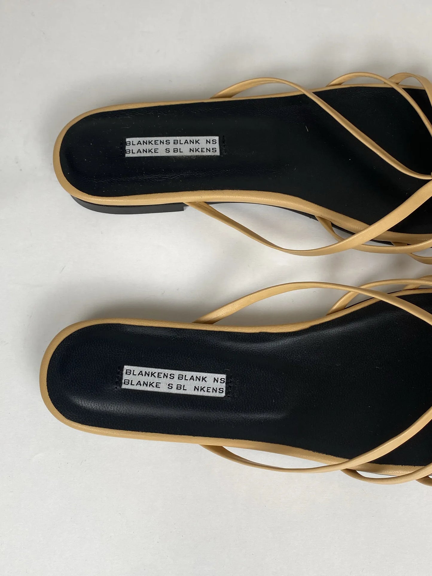 Blankens The Jennie Flat Beige Sandals