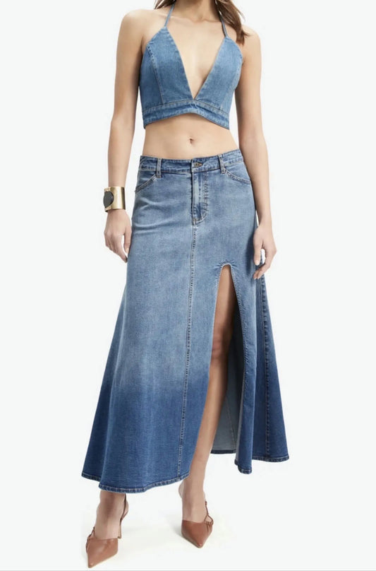 Bardot Cynthia Mid Maxi High Slit Skirt