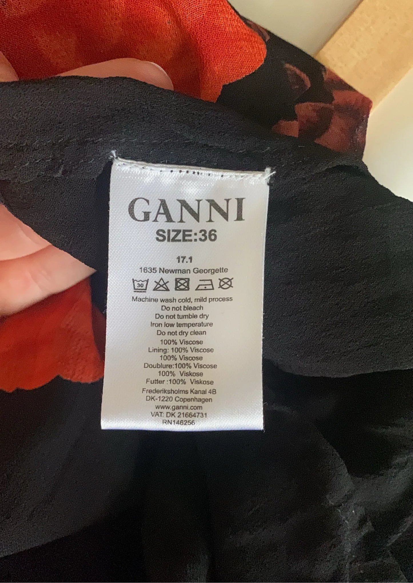 Ganni Newman Georgette Dress