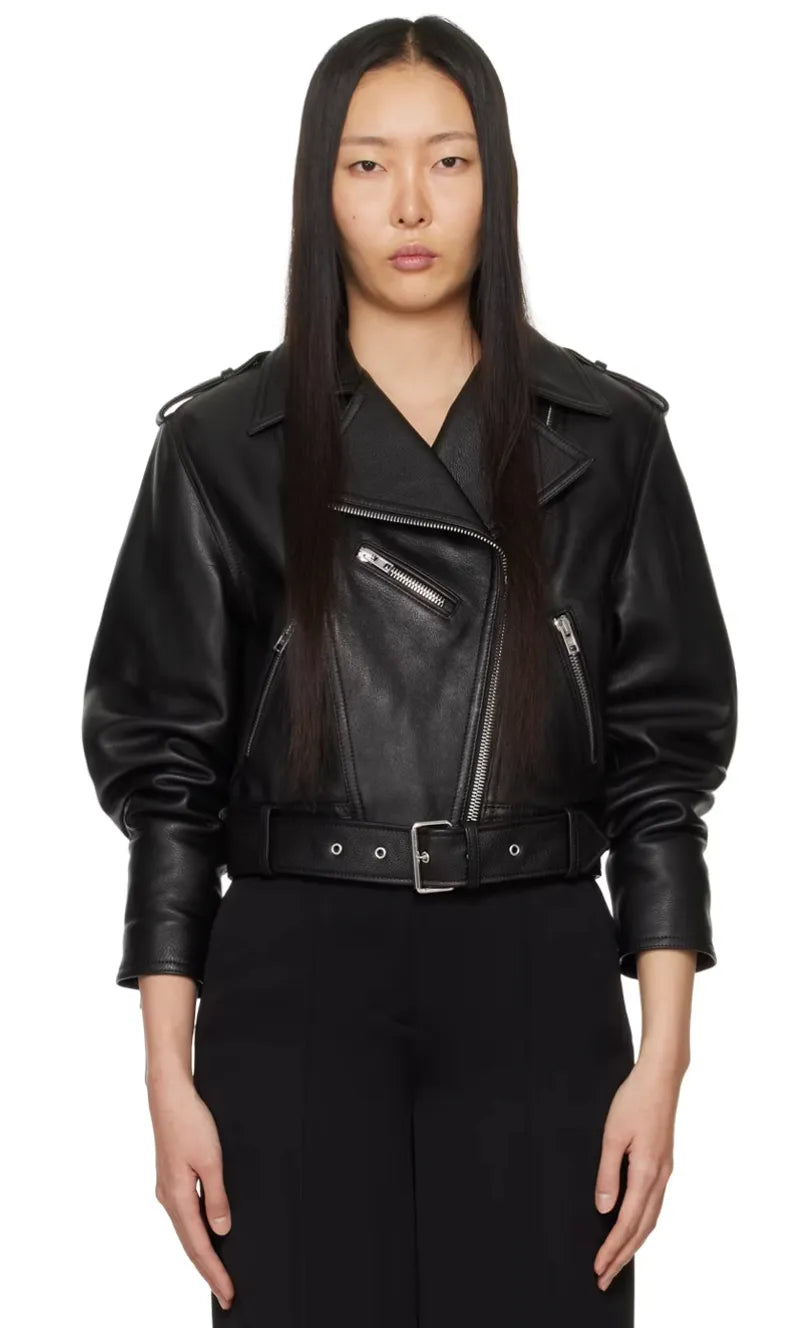 Filippa K 93 Leather Biker-skinnjacka NWT