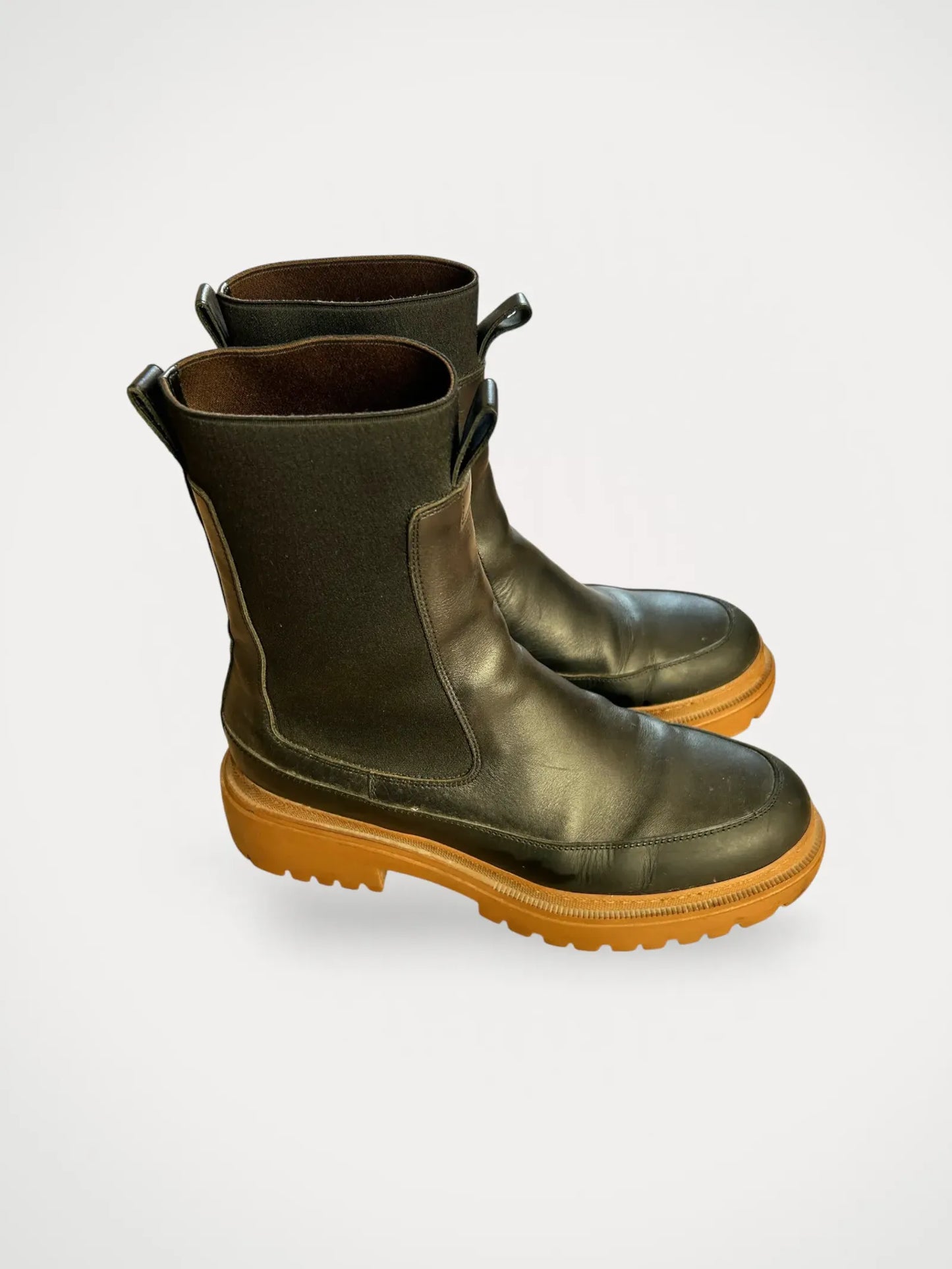 Arket Chunky Leather-skinnboots