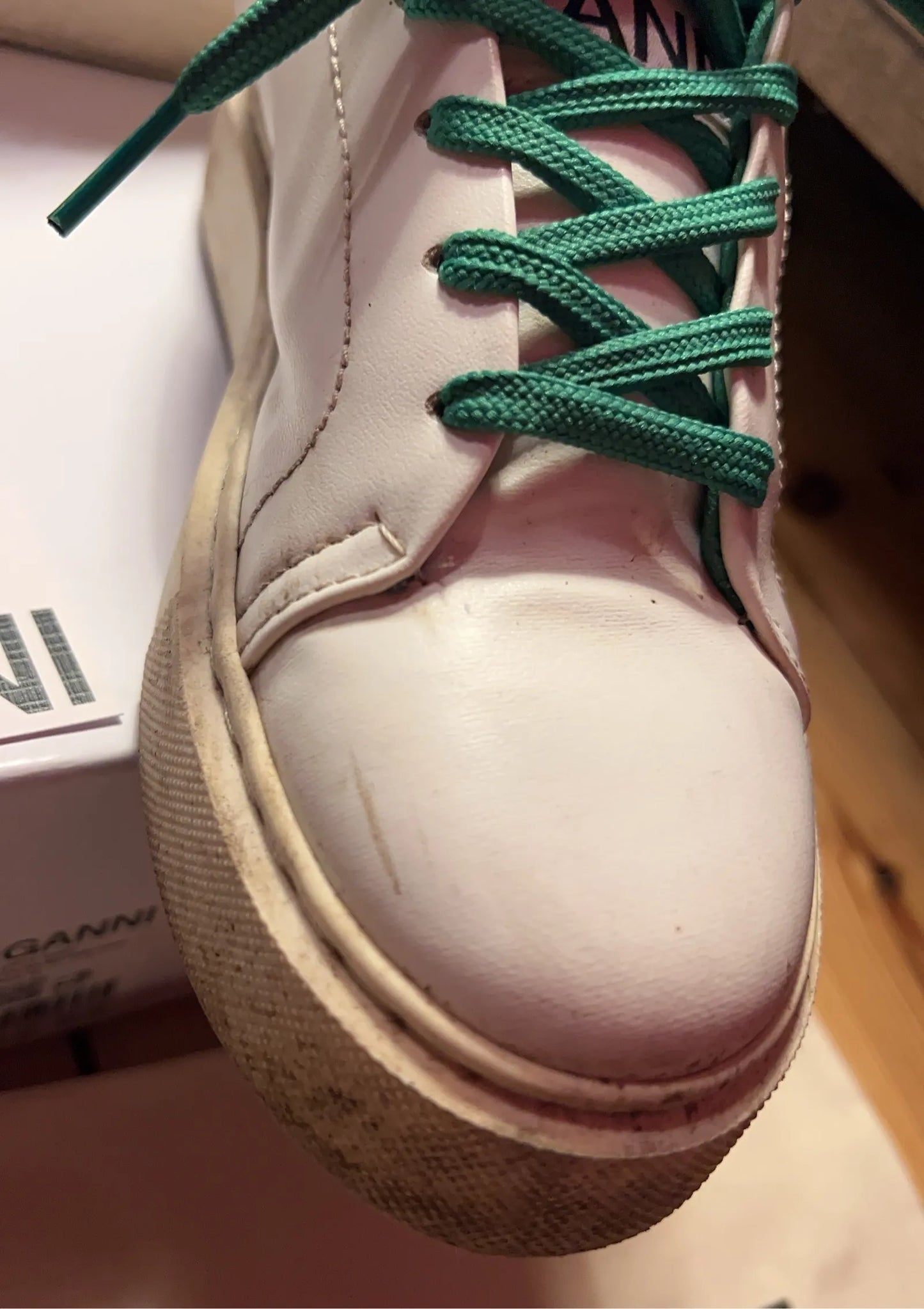 Ganni Kelly Green Sneakers