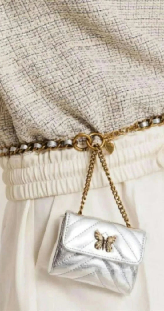 Twinset Twinset Black Leather Mini Belt With Gold Chain Detail 3 557 Kr One Size – Adjustable Fit. Shoulder bag