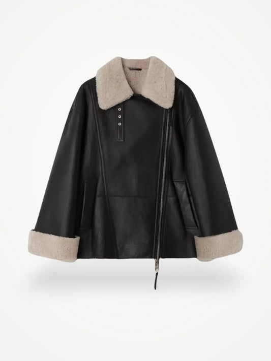 Dagmar Shearling Leather jacket