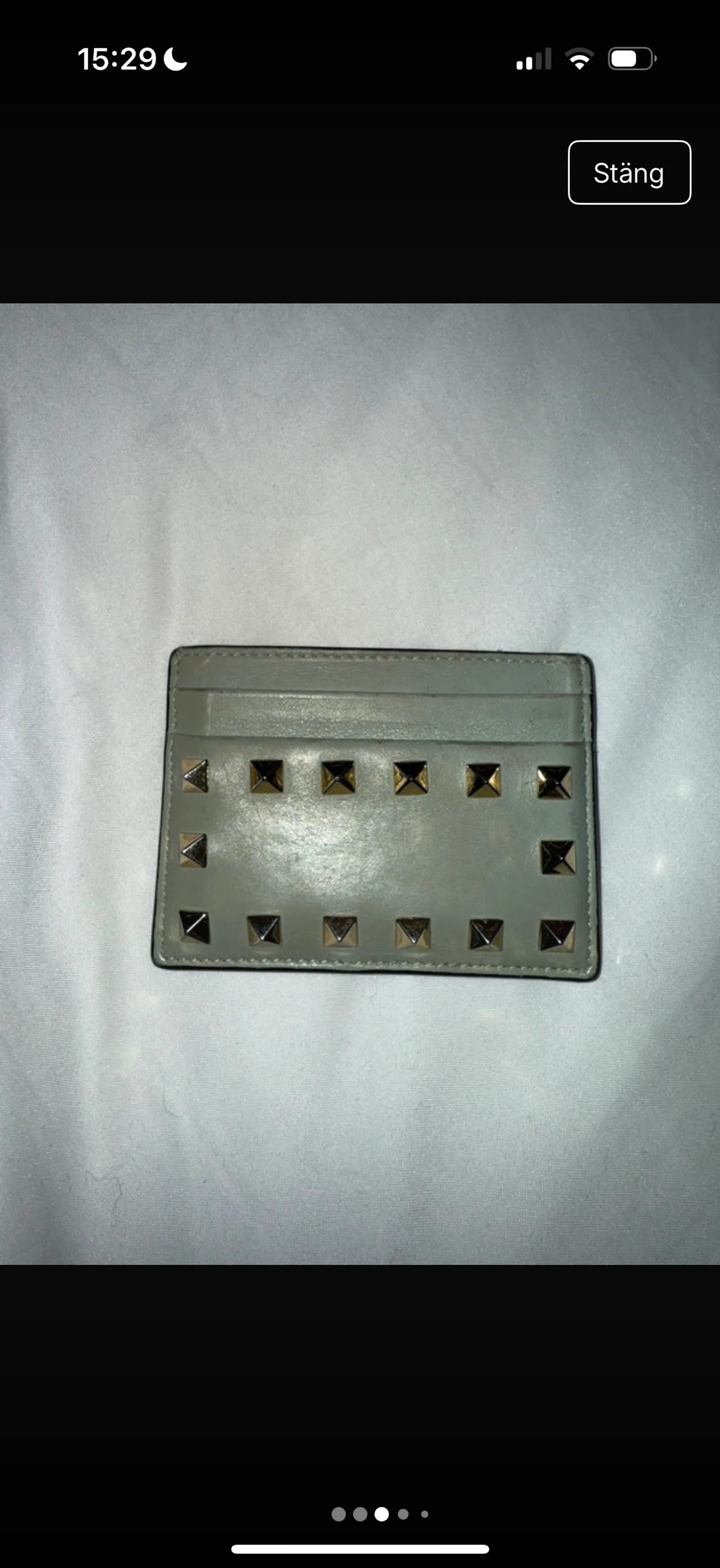 Valentino Rockstud Card Holder-skinnplånbok