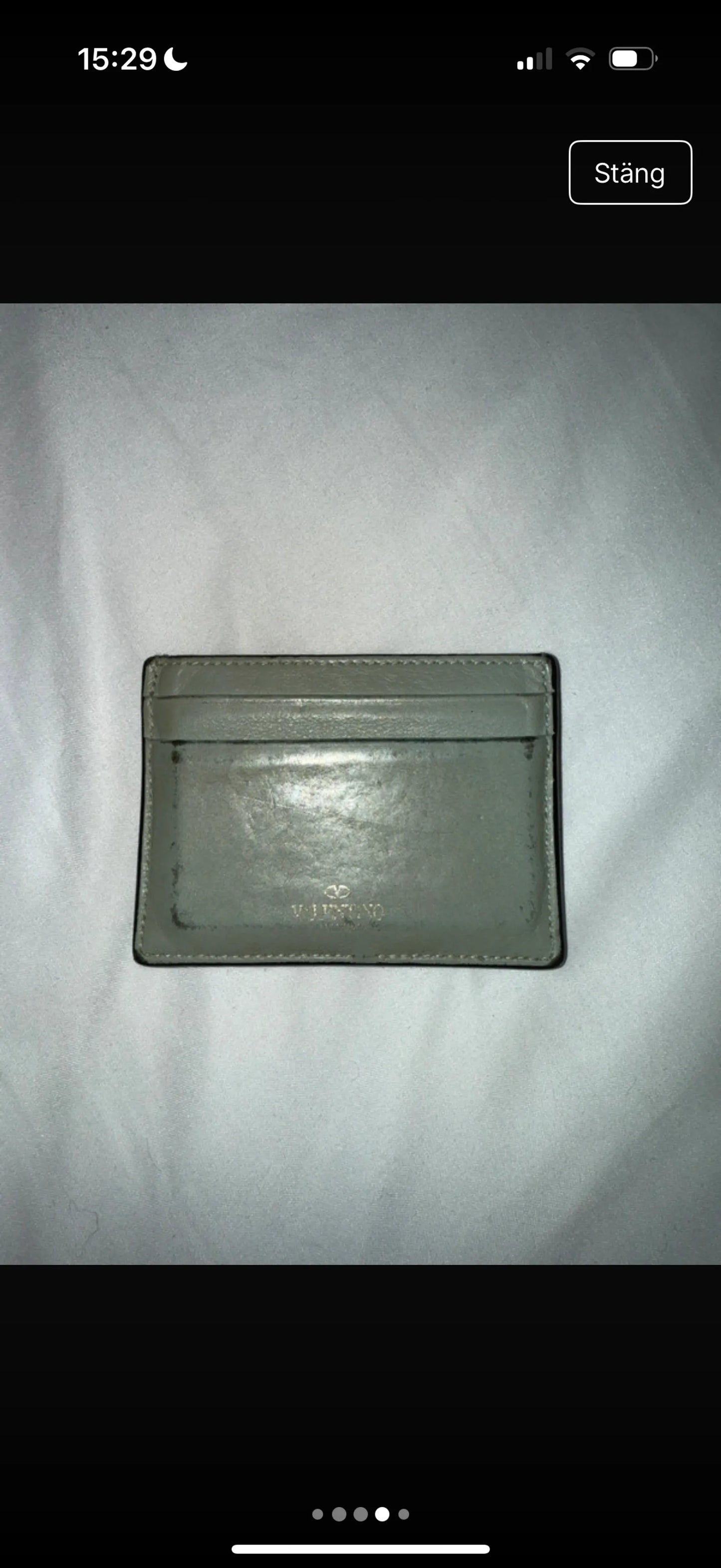 Valentino Rockstud Card Holder-skinnplånbok