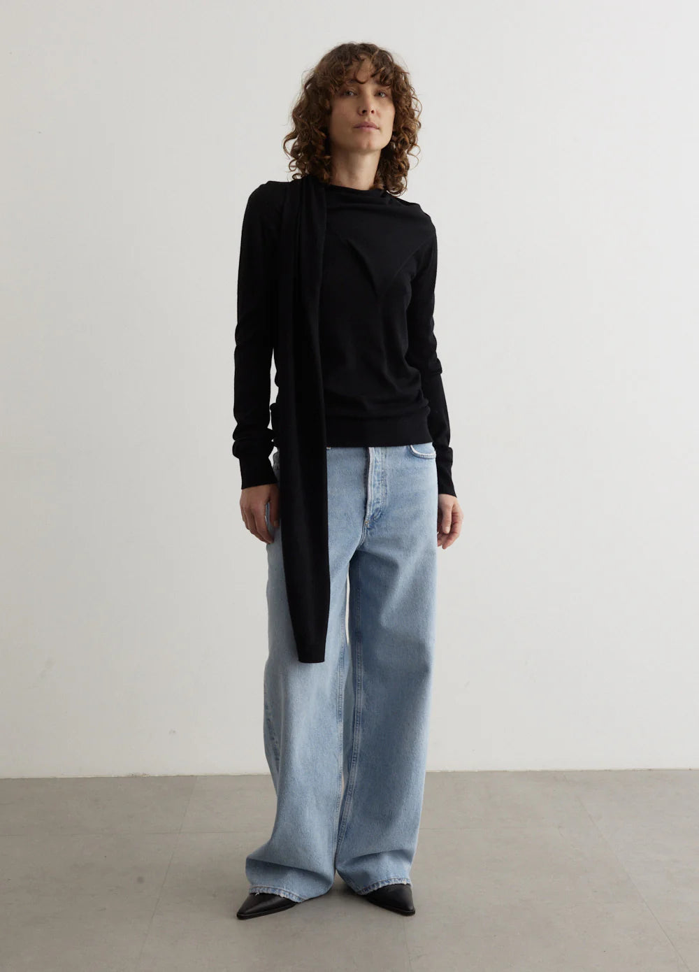 Toteme Draped Fine Knit Sweater