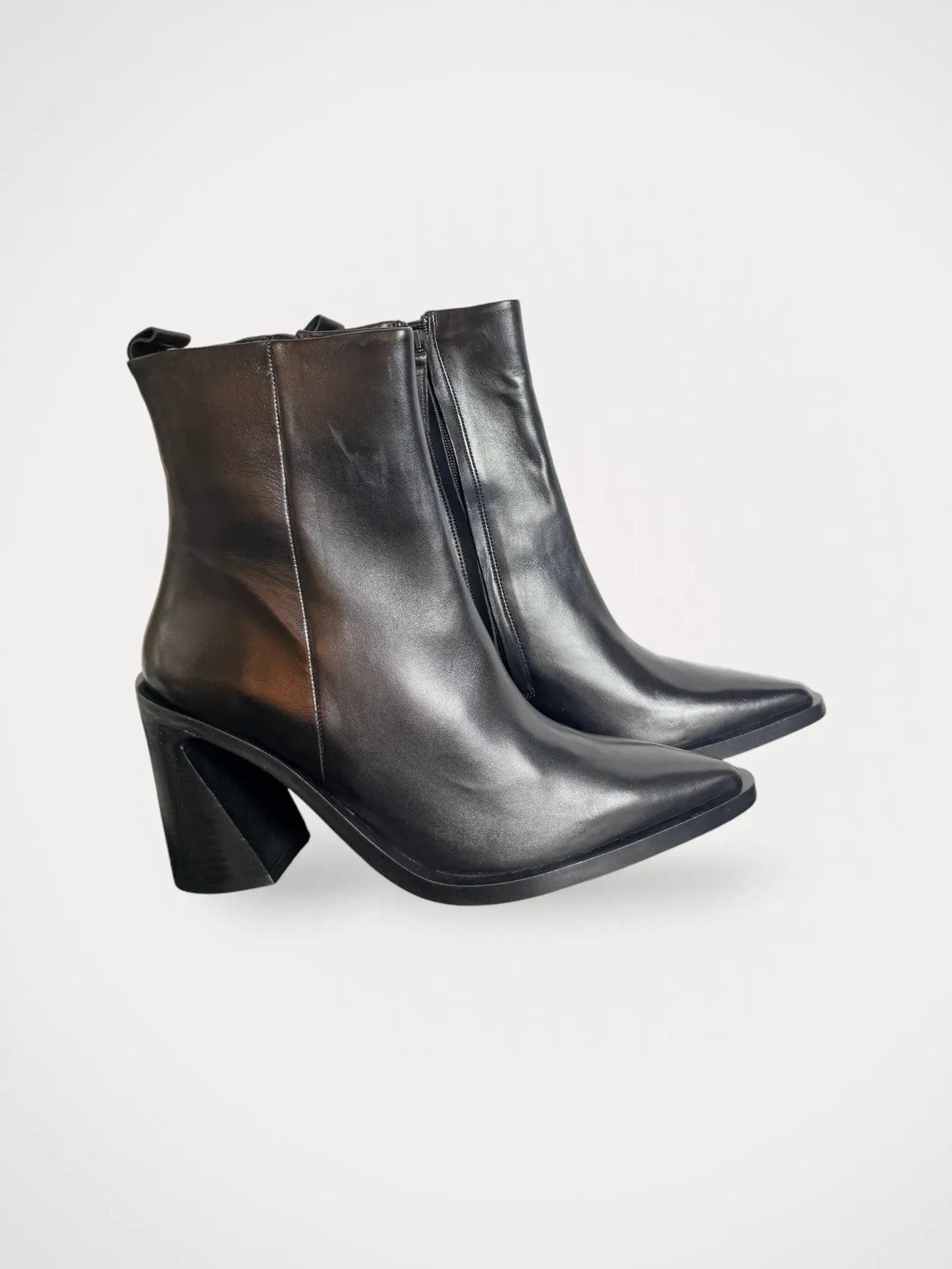 Blankens The Tora Black-skinnboots NWOT