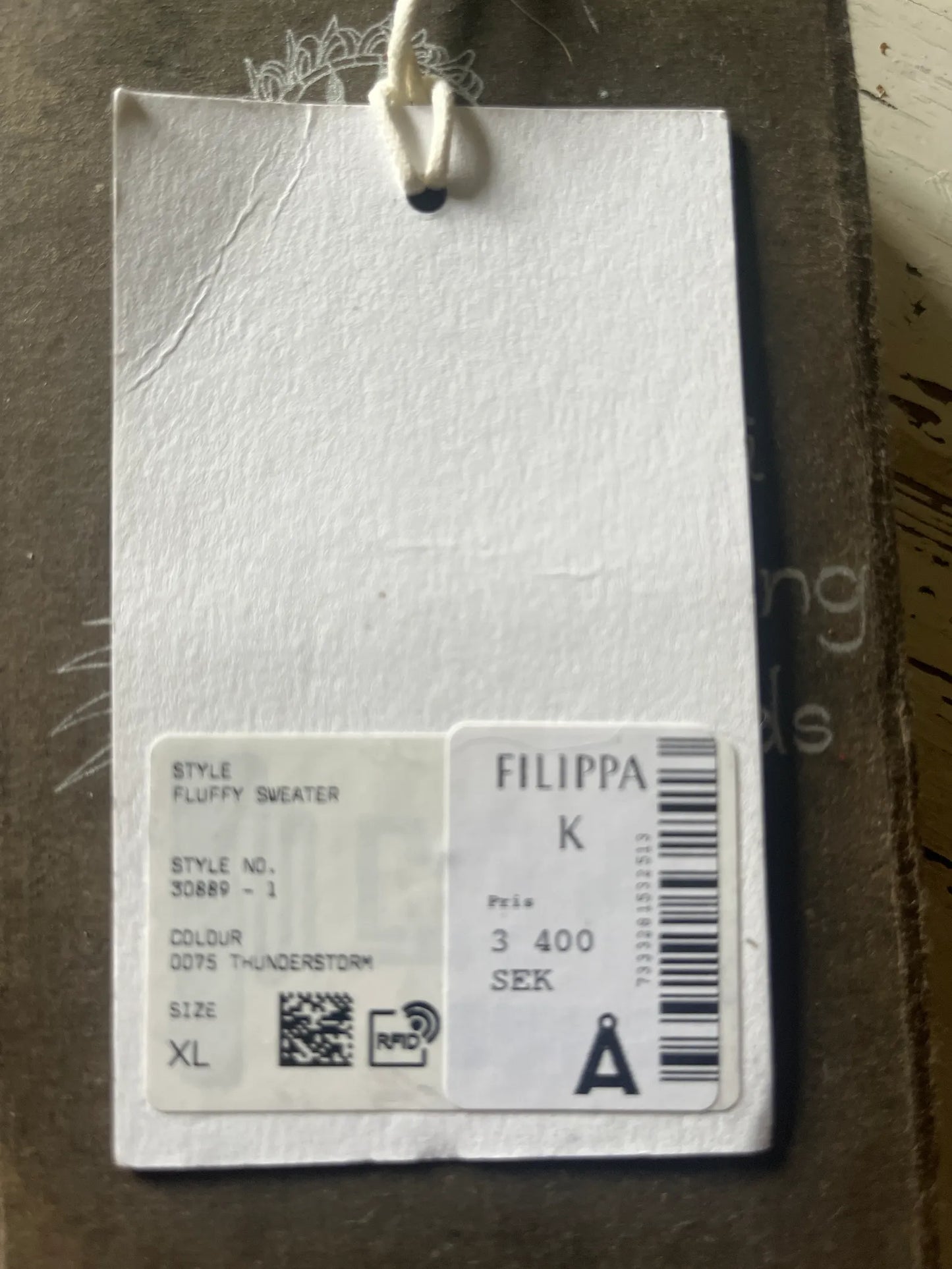 Filippa K Fluffy (thunderstorm)-ulltröja NWOT