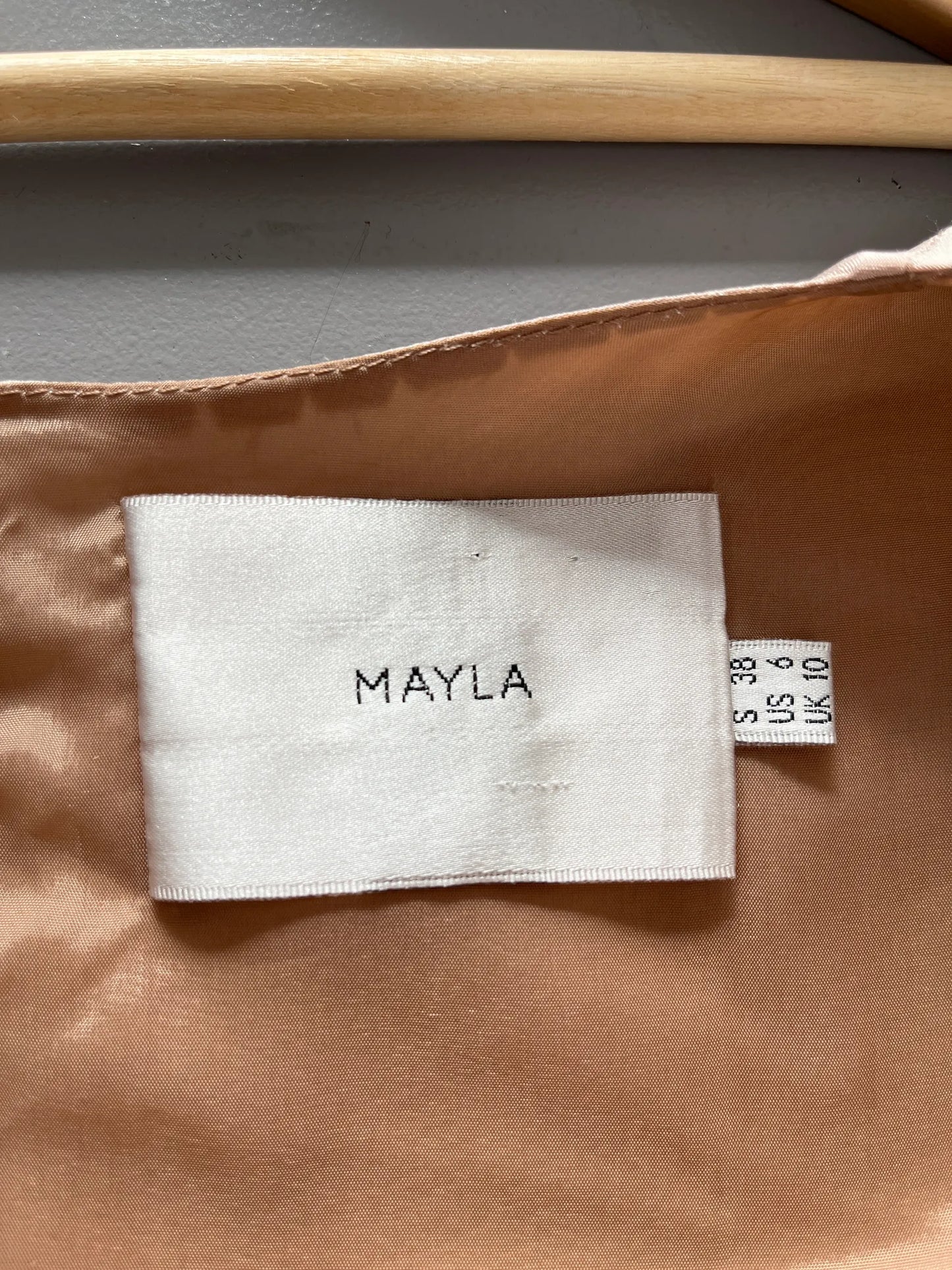 Mayla-sidenbalklänning
