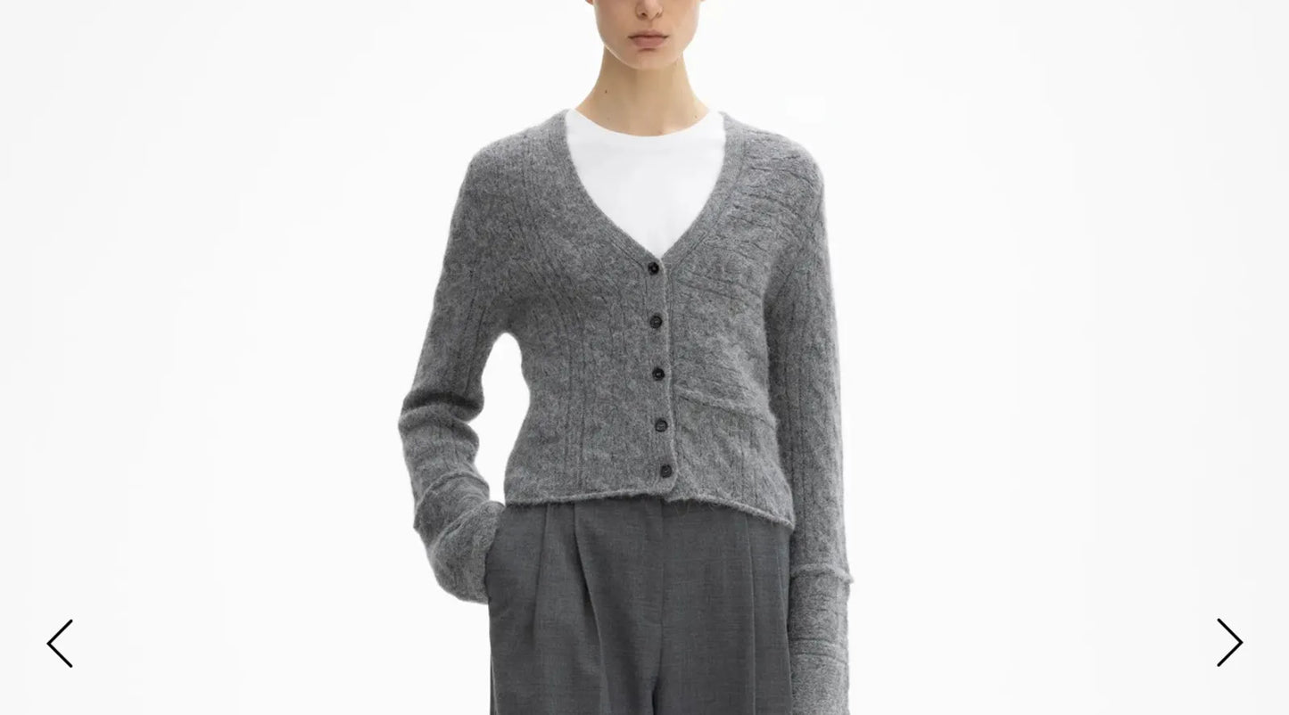 Dagmar Cable Knit-ullkofta